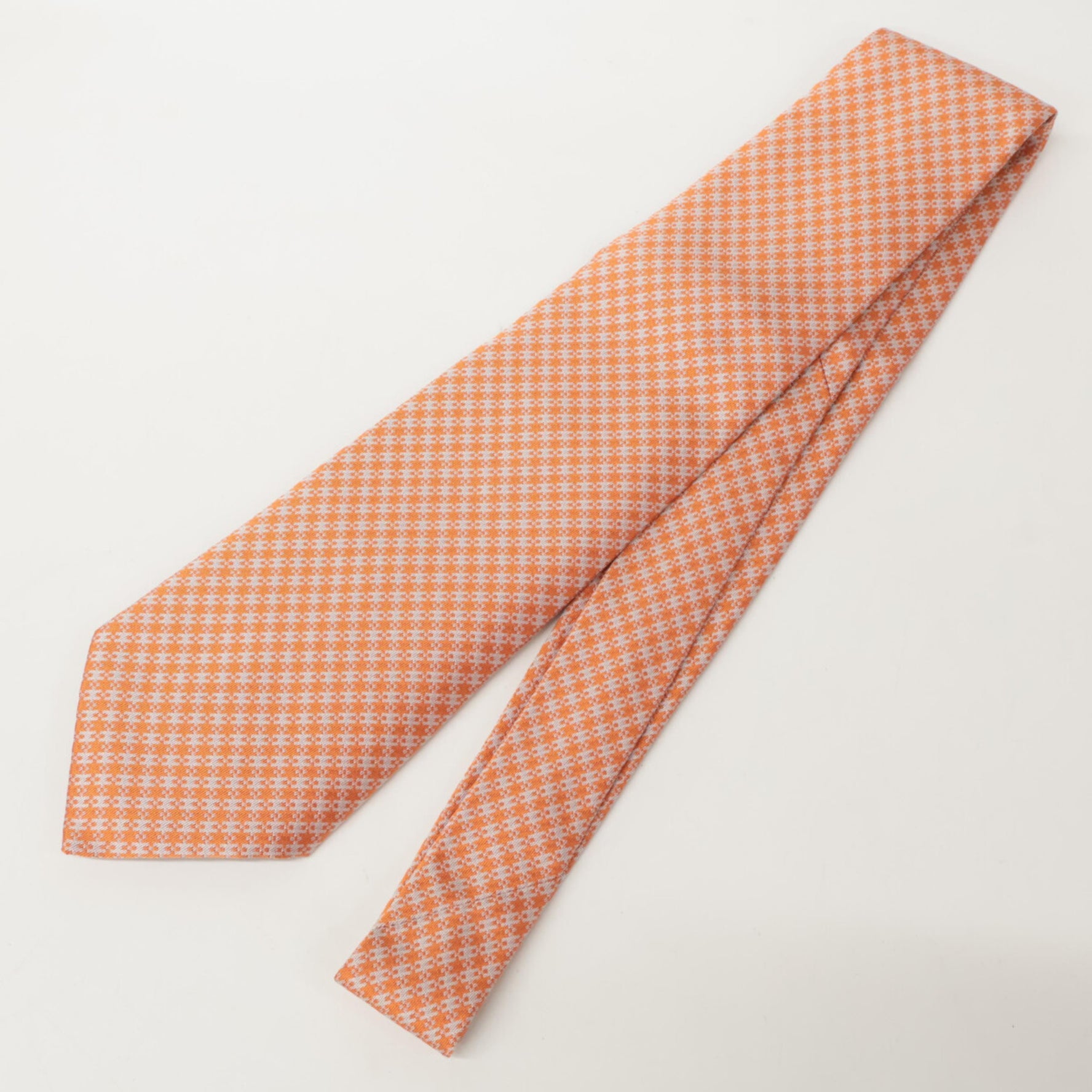 HERMES H Logo Silk Tie