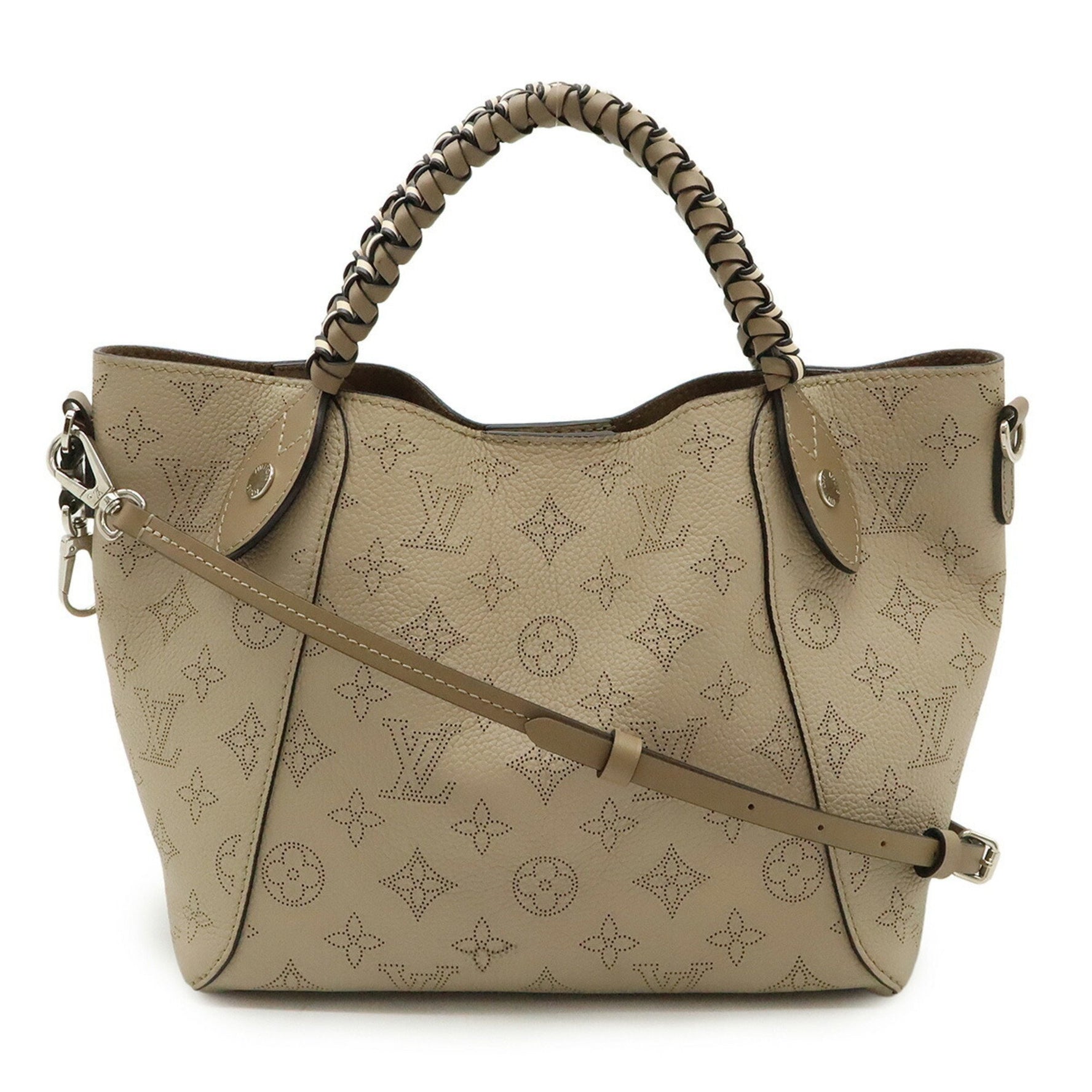 Louis Vuitton Mahina PM Galle Tote Bag, Handbag, Shoulder Leather, Greige, Pouch Not Included