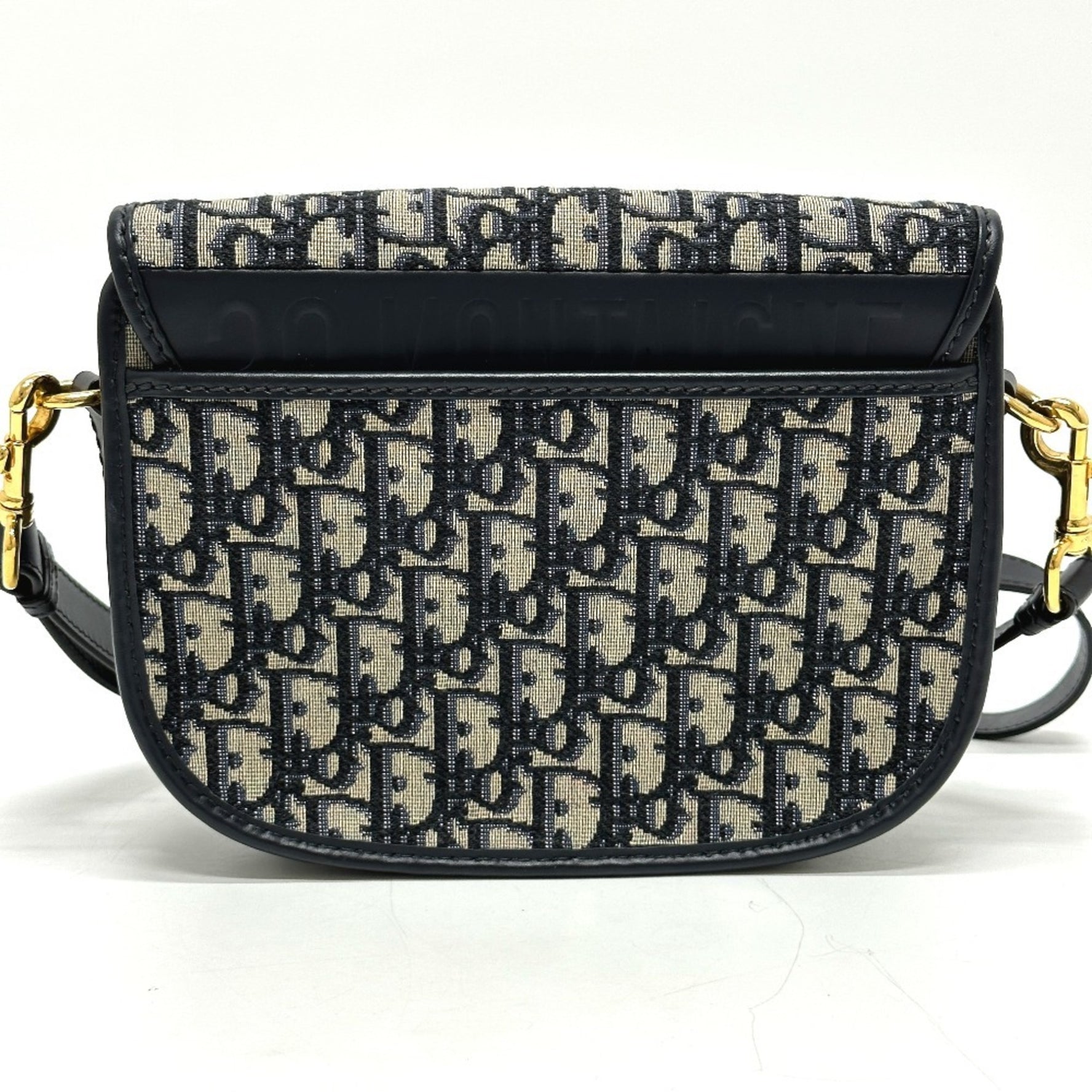 Christian Dior Dior CD Cannage Caro Chain Shoulder Bag Leather Grey