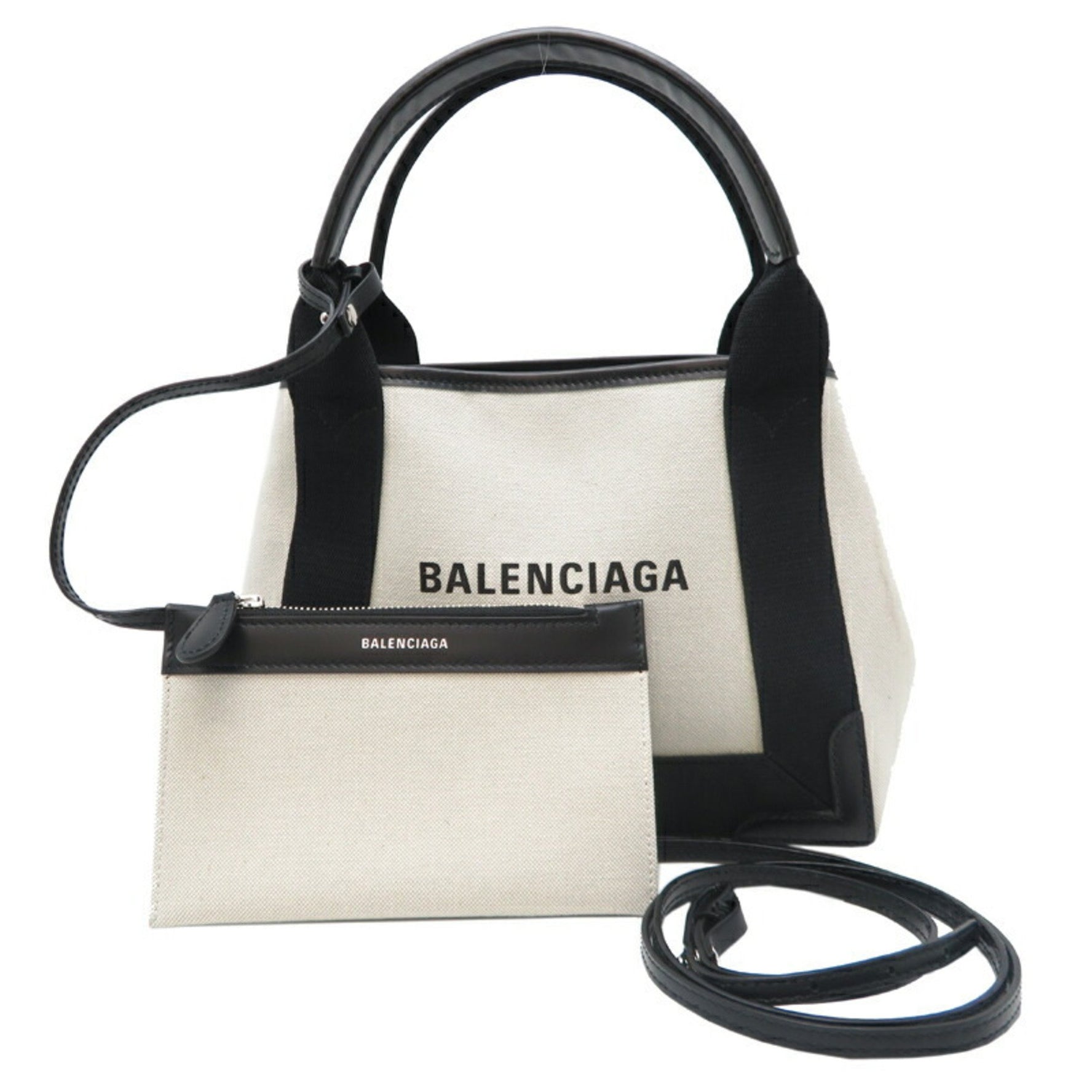 Balenciaga Navy Cabas XS Women's Tote Bag Canvas Grey