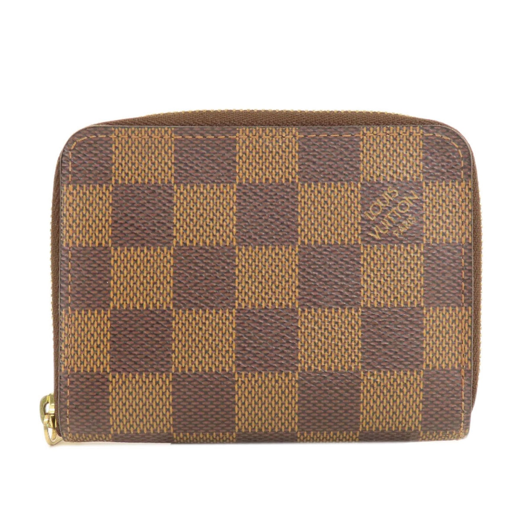 Louis Vuitton Zippy Coin Purse Damier Ebene Wallet/Coin Case Canvas