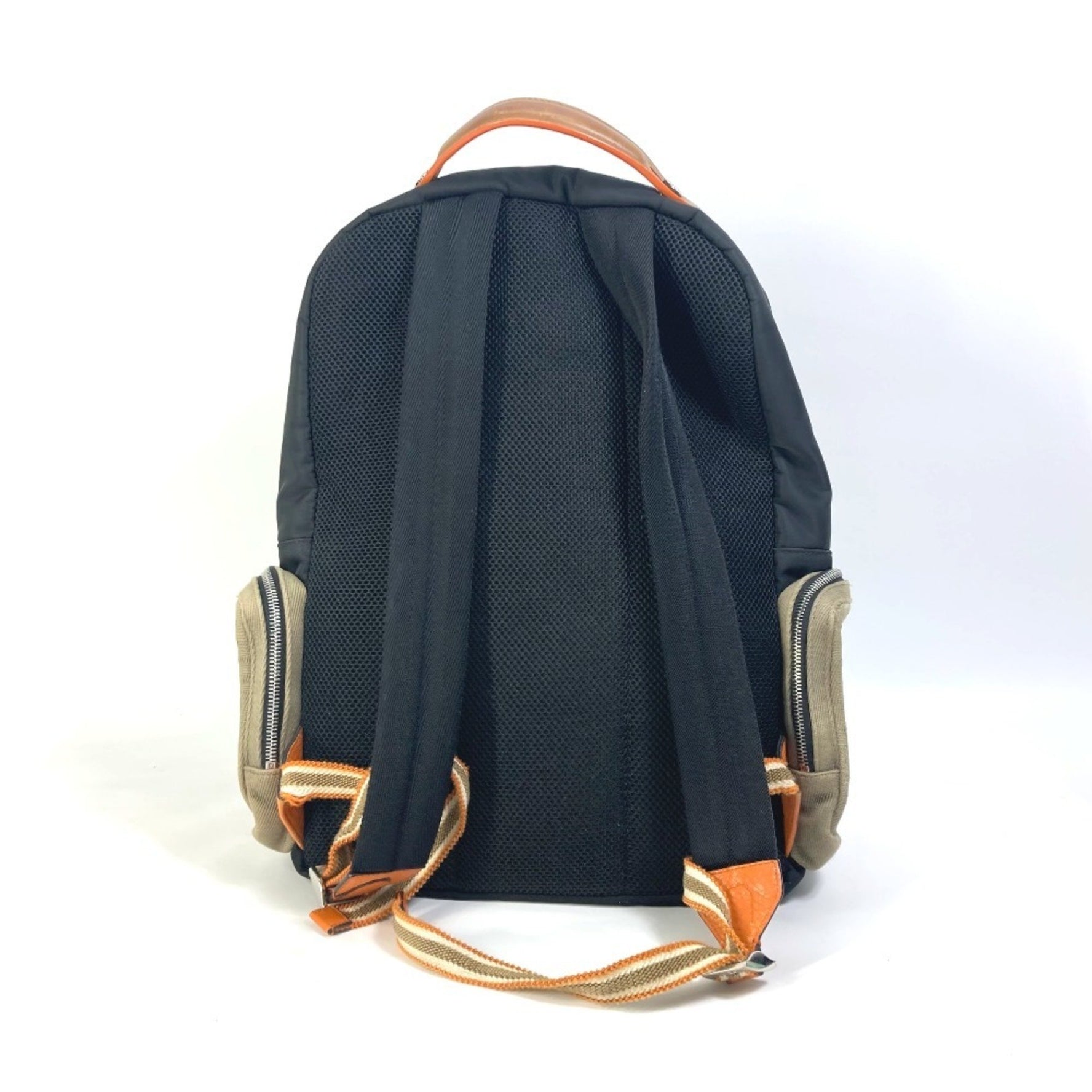 FENDI Zucca Multi Backpack in Nylon/Canvas, Men's, Black