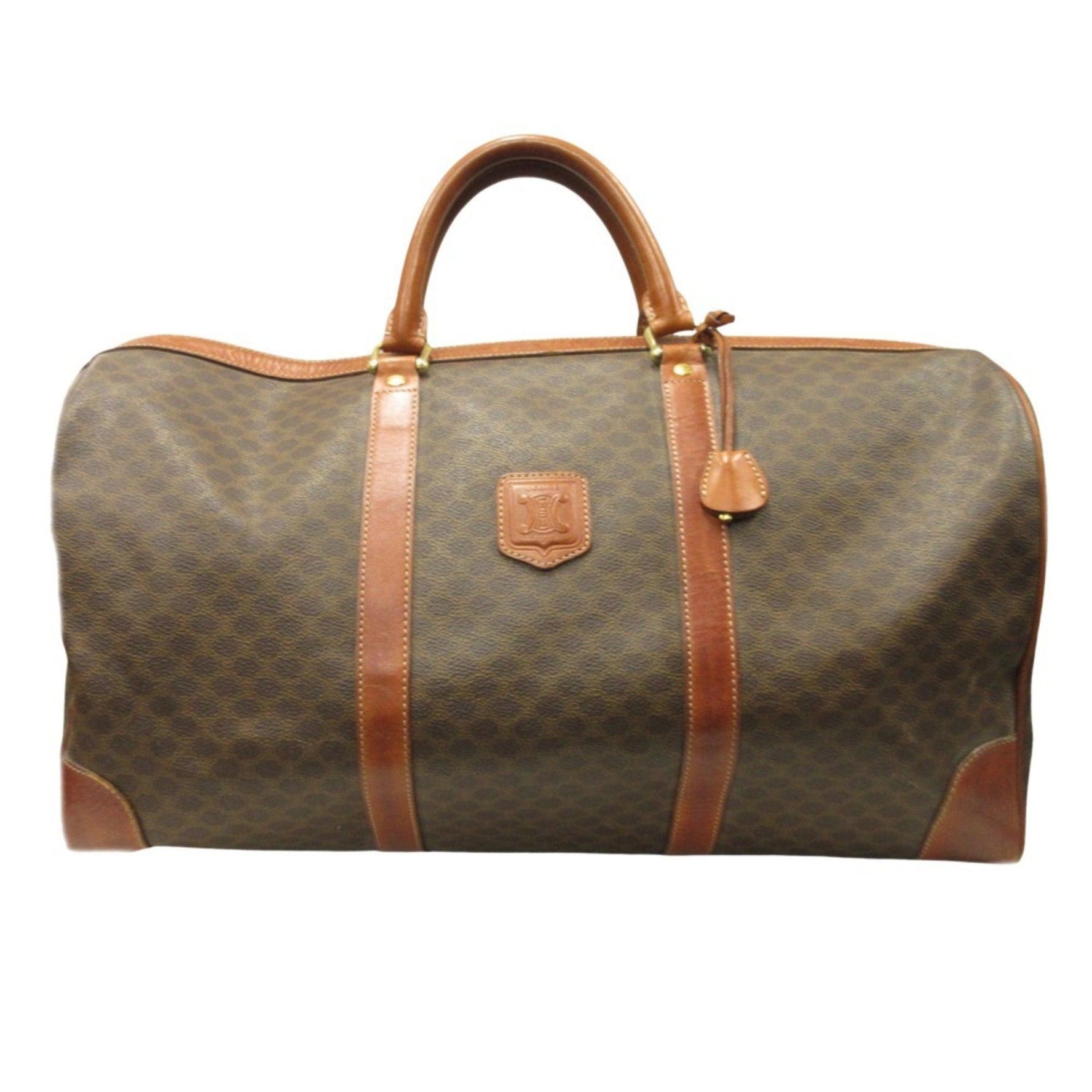 CELINE Old Macadam Boston Hand Bag Triomphe Vintage Men's