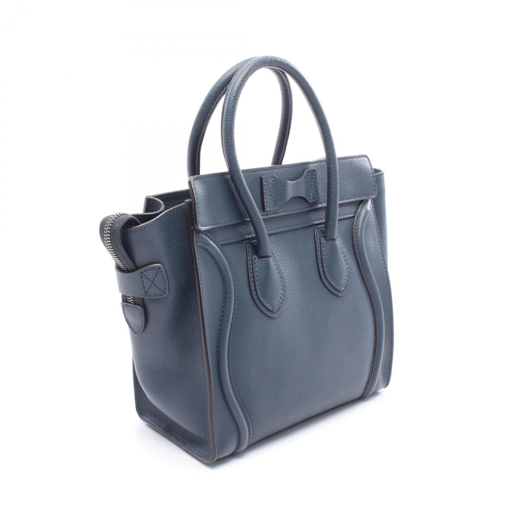 Celine Luggage Micro Shopper Tote Bag, Leather