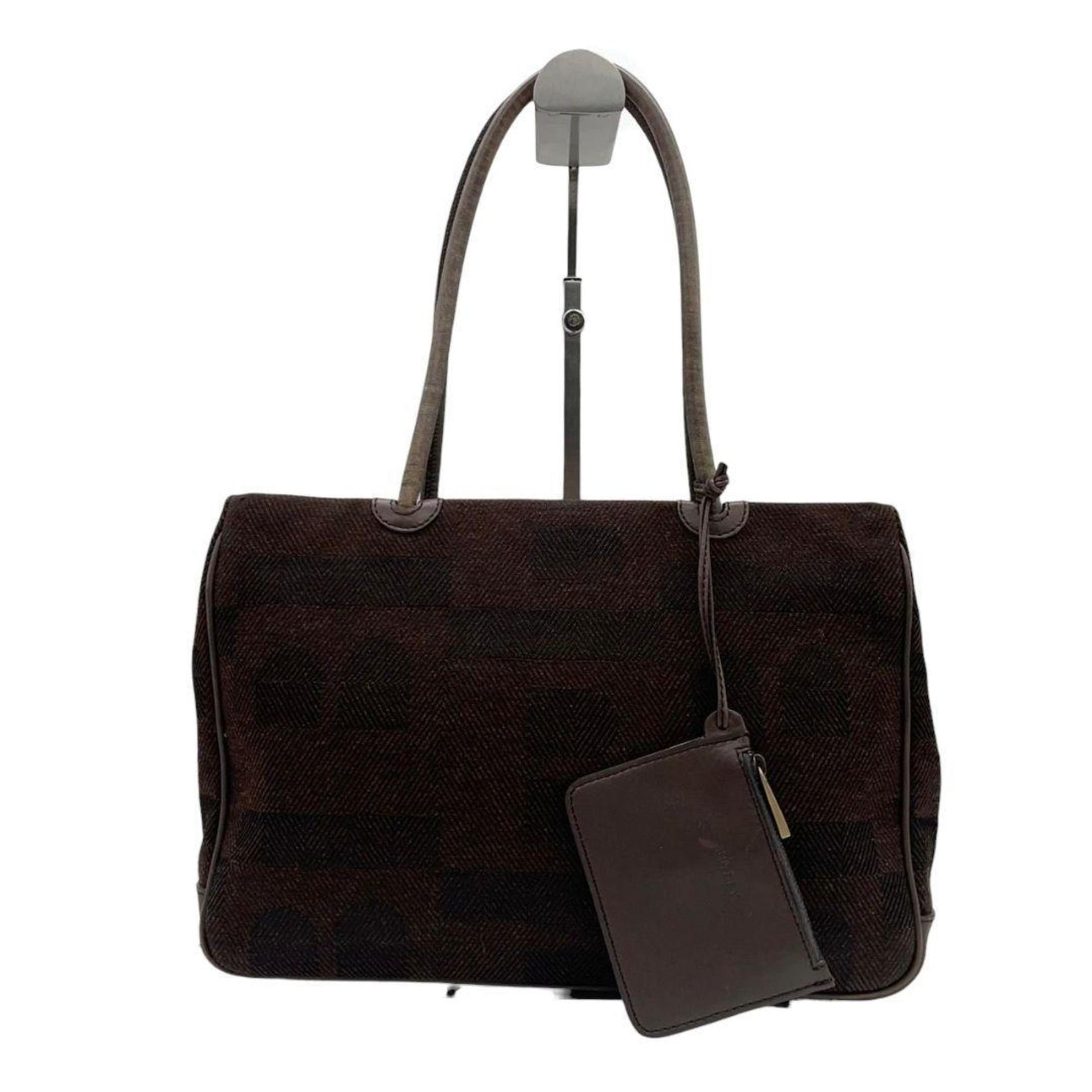 BALLY tote bag in wool and leather with a one-shoulder design, featuring logo charm gold hardware.