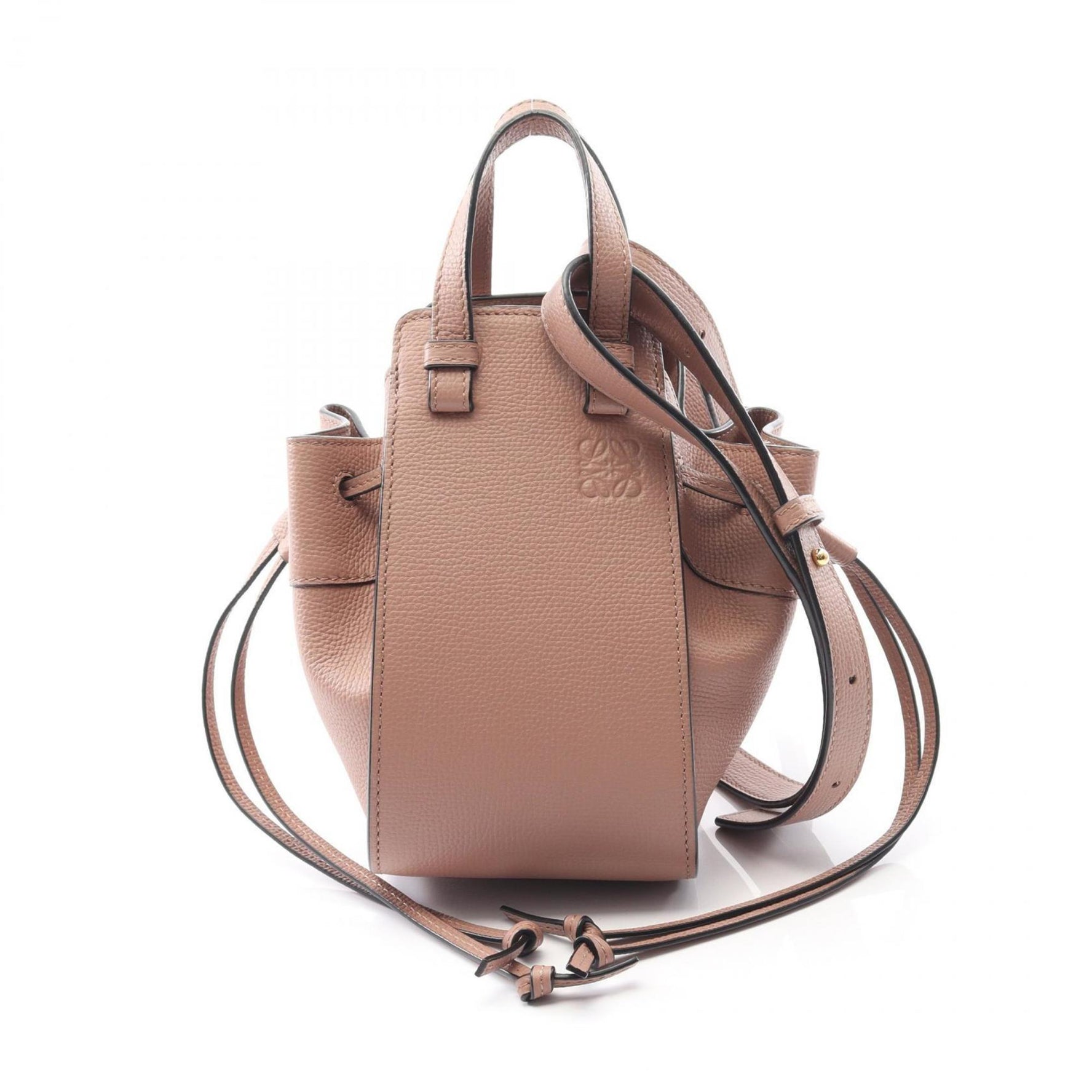 LOEWE Hammock Drawstring Bag, Mini, Leather