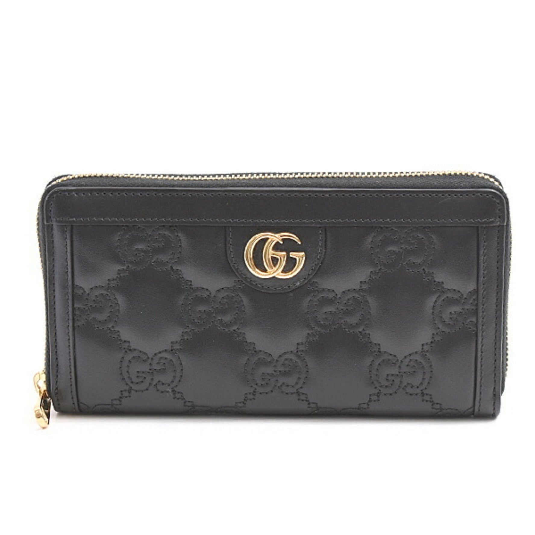 Gucci Wallet GG Matelasse Round Long Calfskin