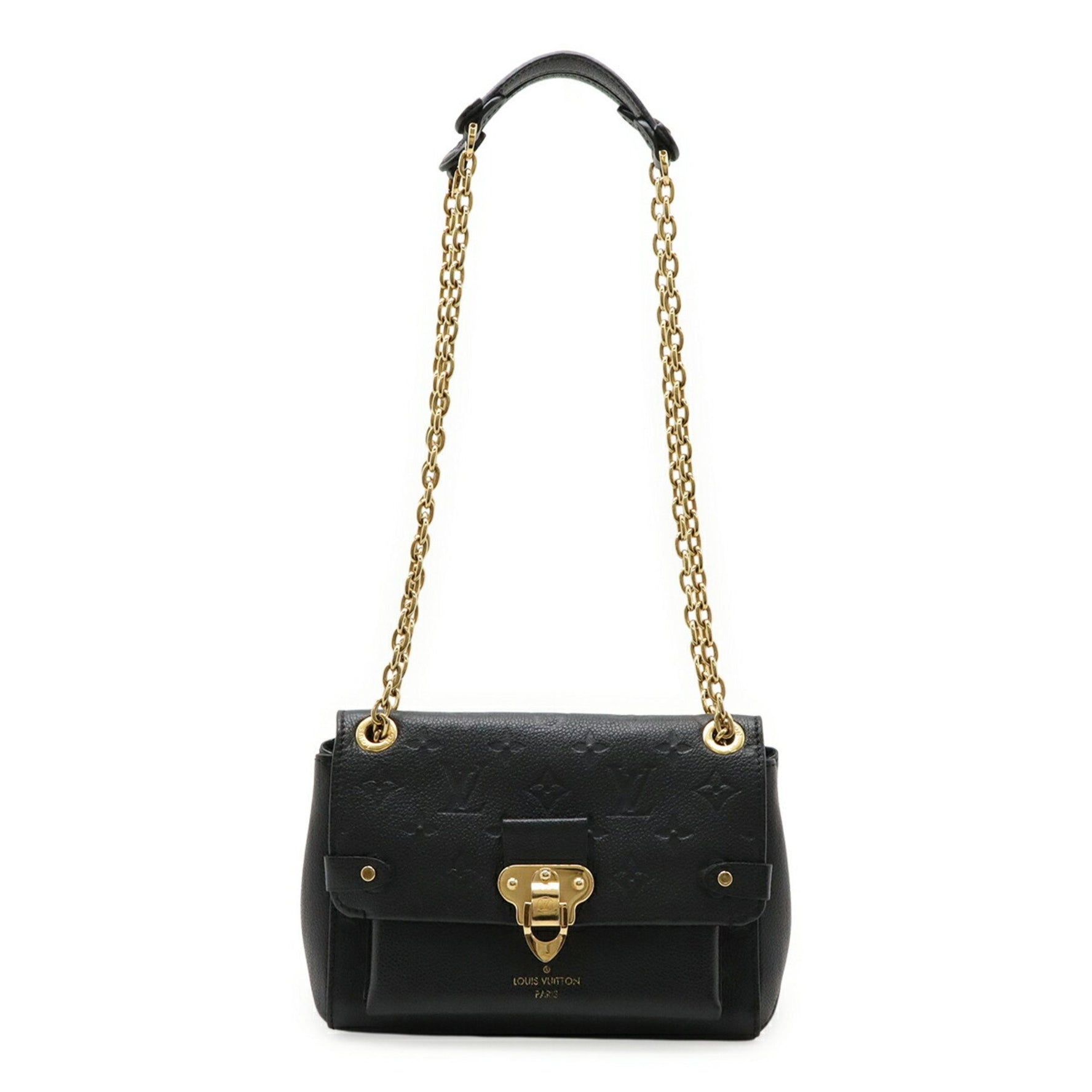 Louis Vuitton Monogram Empreinte Vavin BB Shoulder Bag, Chain Noir, Black