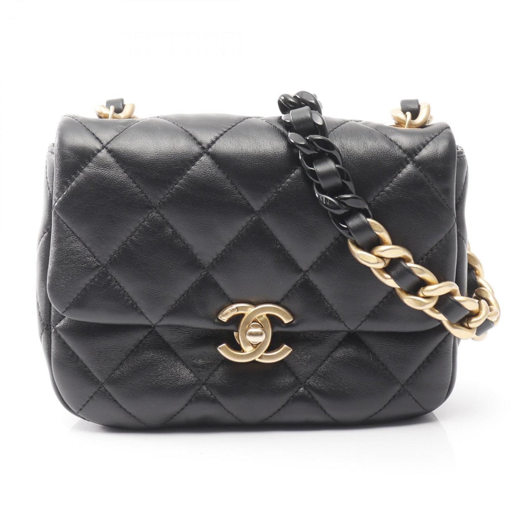 CHANEL Mini Matelasse Shoulder Bag, Lambskin Leather