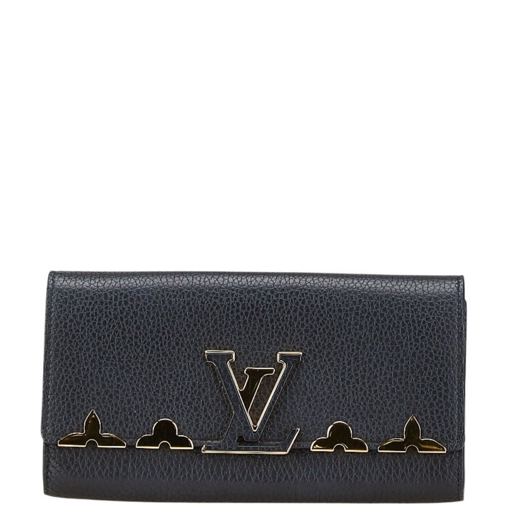 Louis Vuitton Portefeuille Capucines Long Wallet M64551 Noir Black Leather Women's LOUIS VUITTON