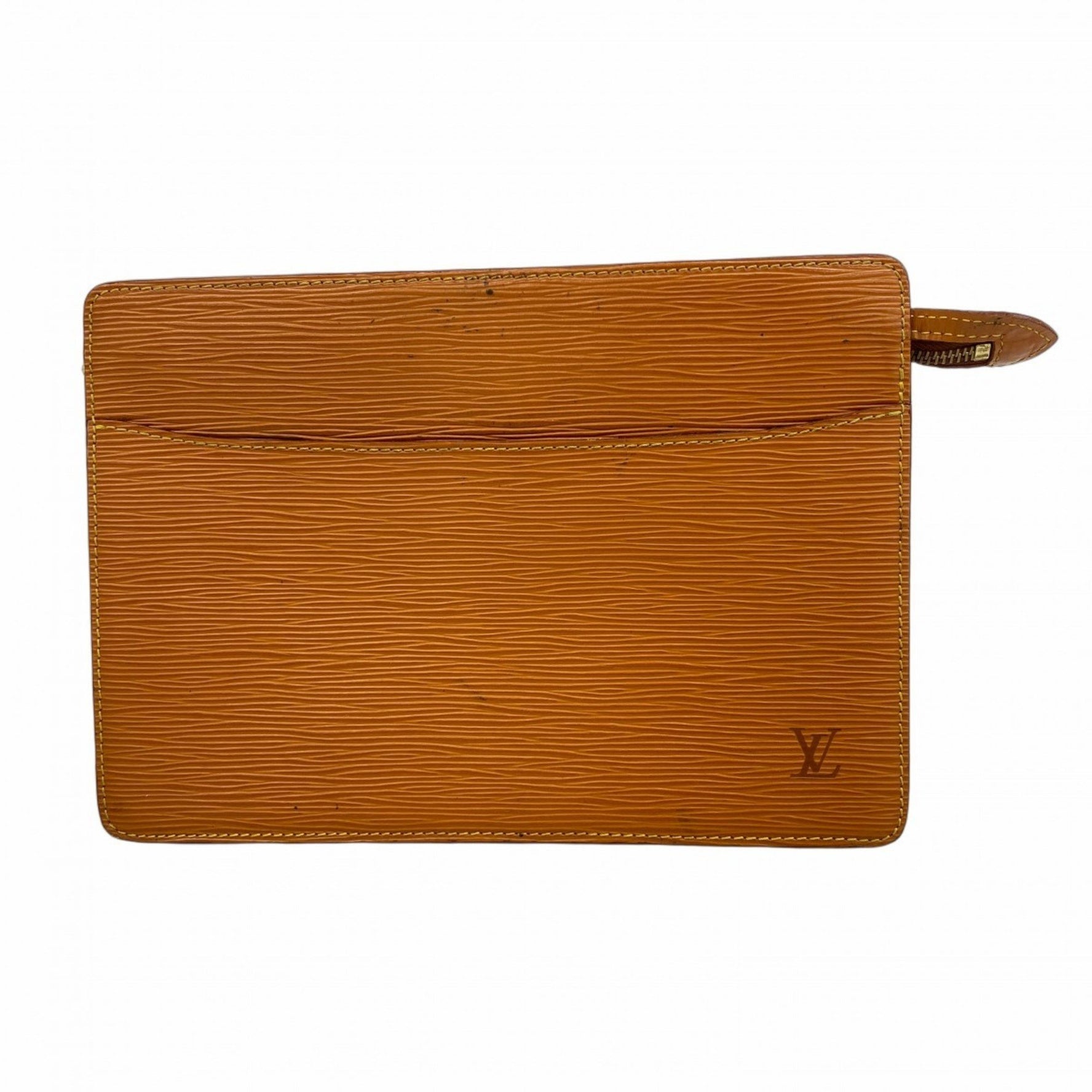 Louis Vuitton Epi Pochette Homme Clutch Bag Zipangu Gold