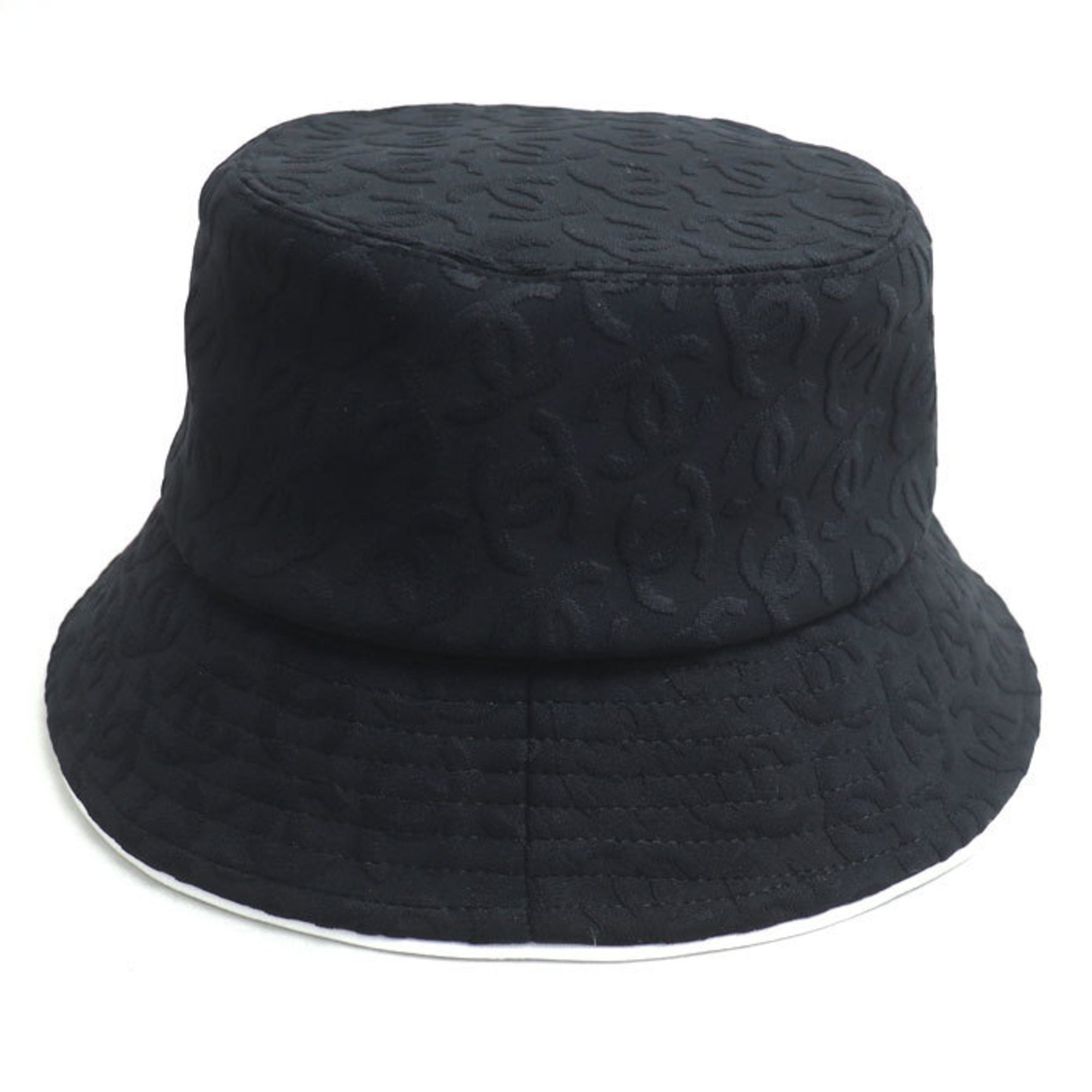 CHANEL Coco Mark Bucket Hat, Small, Mixed Fiber