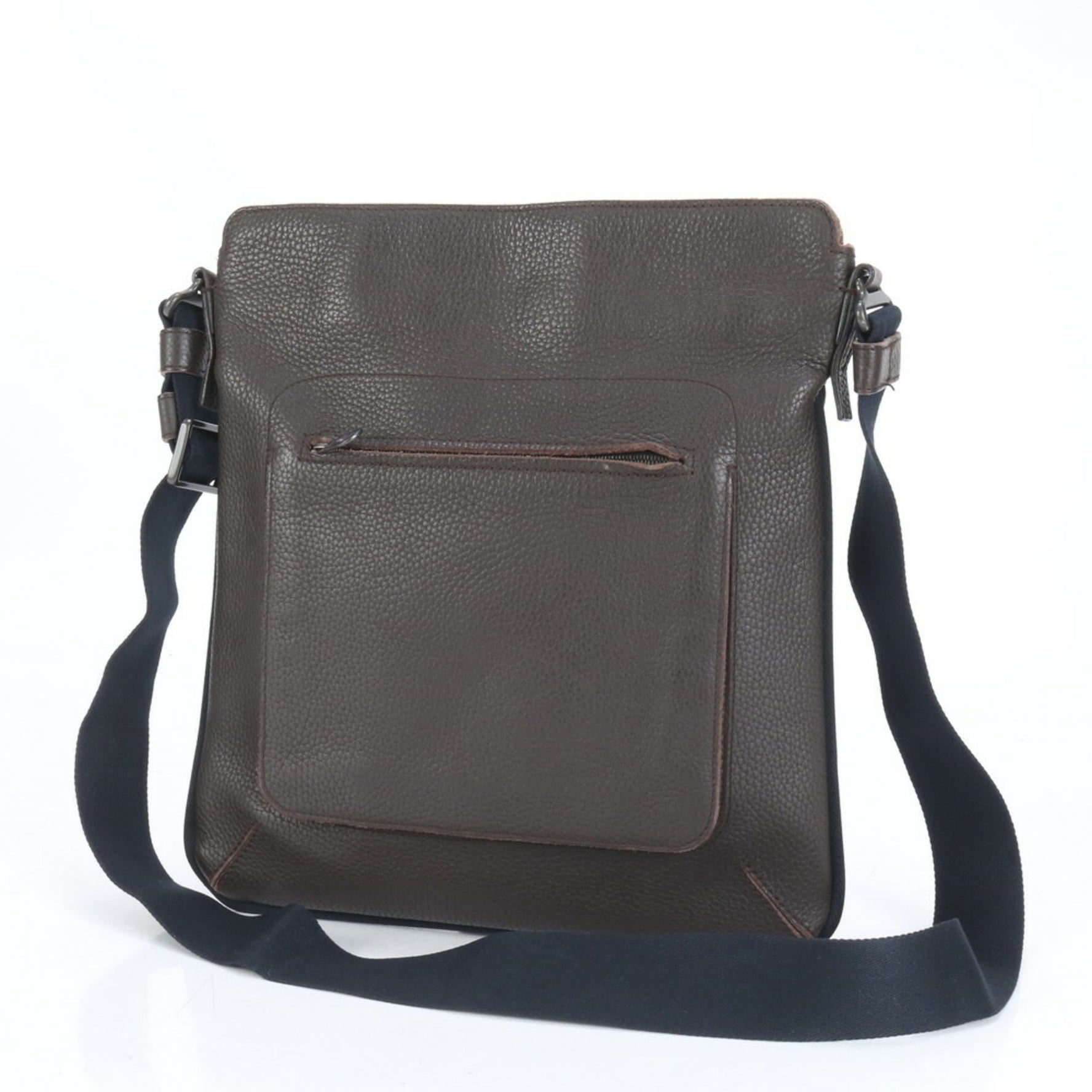 Bottega Veneta Leather Shoulder Bag, Tote Sacoche, Men's
