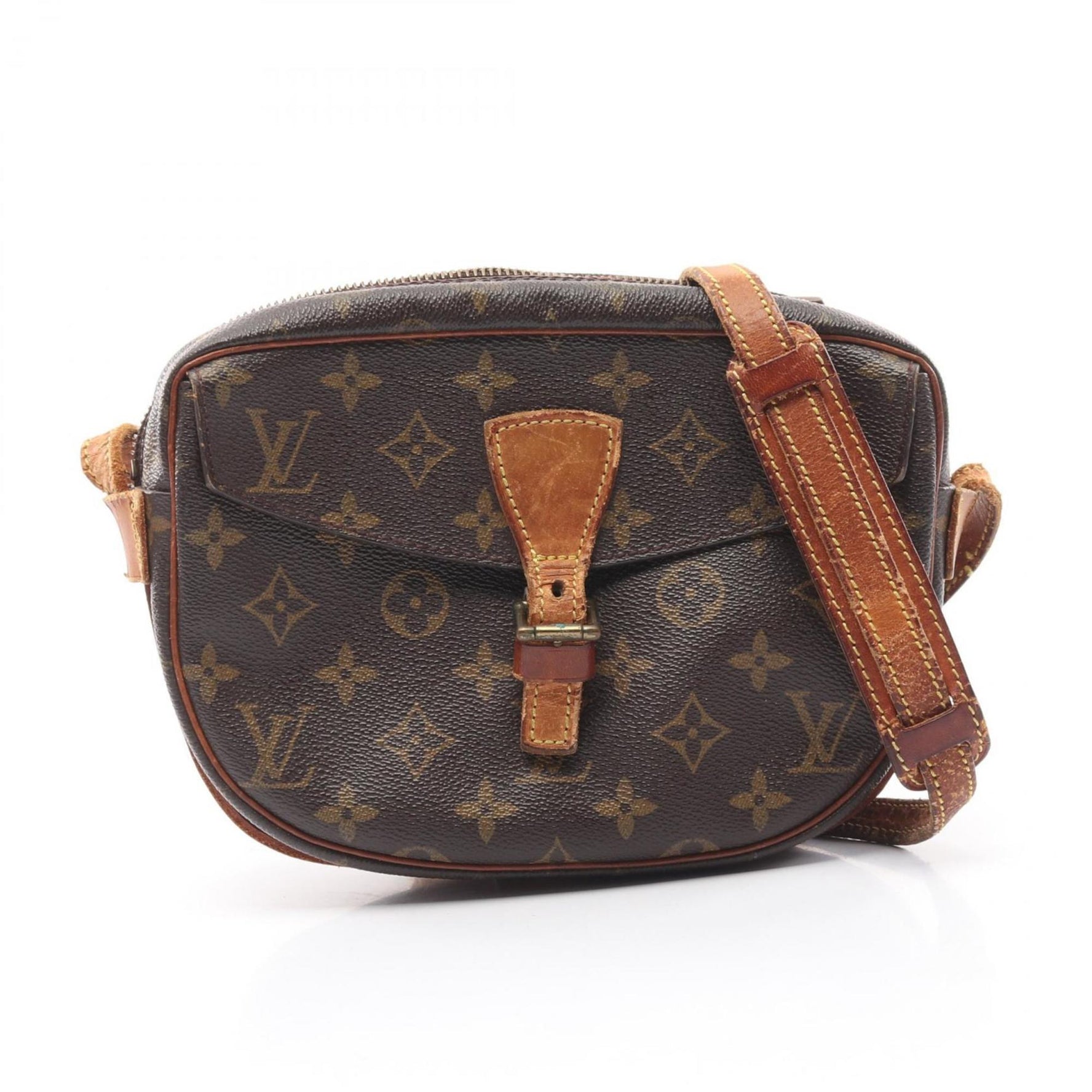 Louis Vuitton Jeune Fille PM Shoulder Bag Coated Canvas Leather Monogram