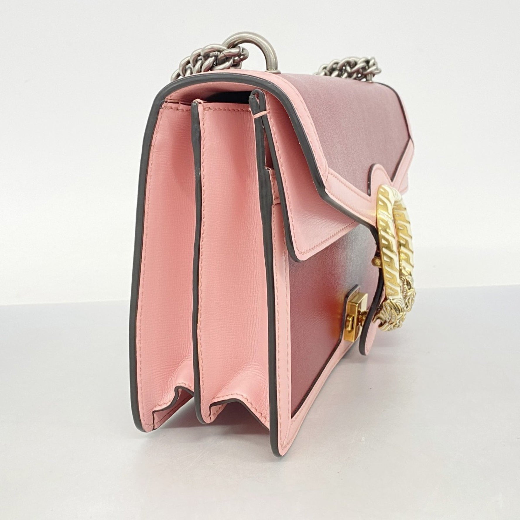 Gucci Dionysus Shoulder Bag Leather Red Pink