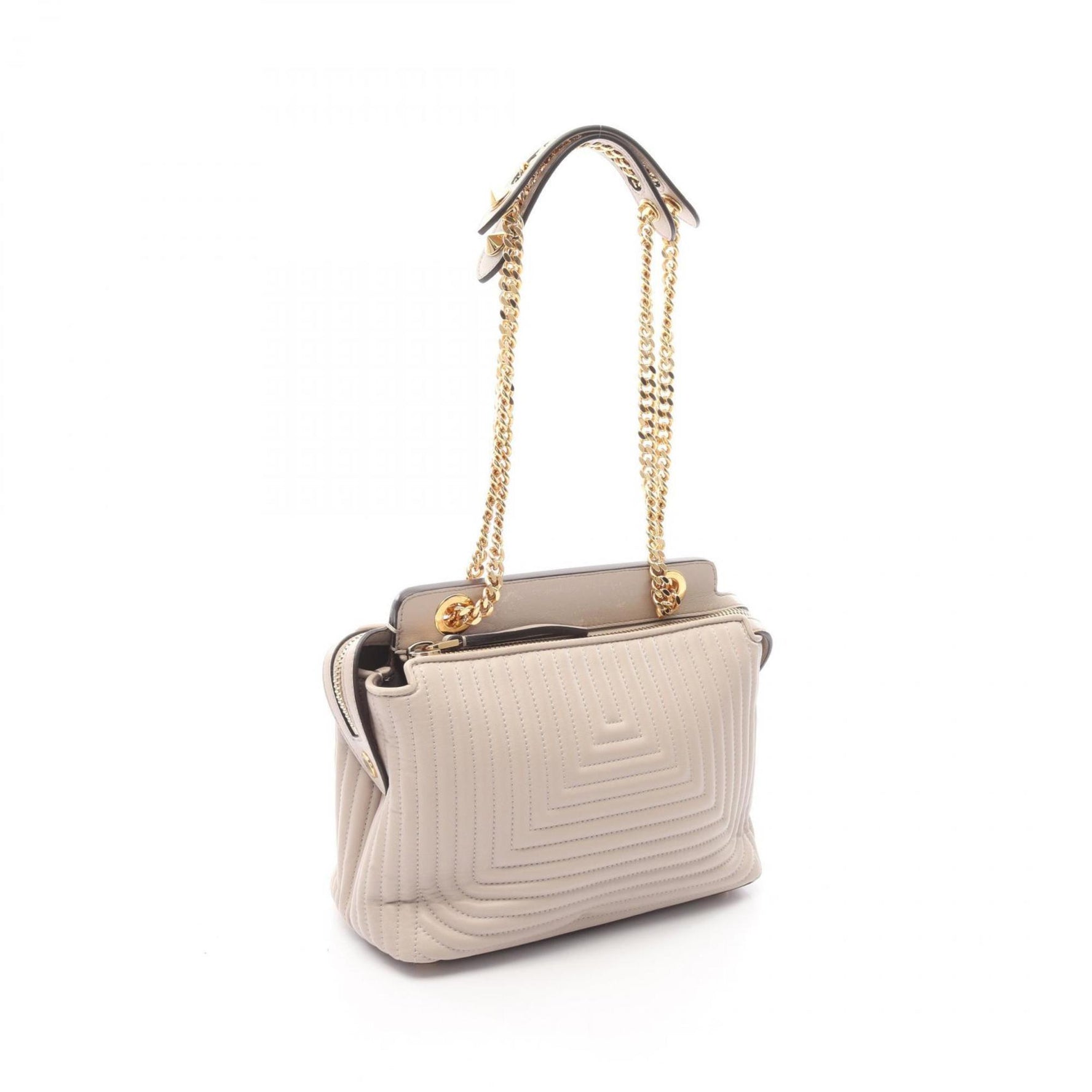 Fendi DOT COM Click Shoulder Bag, Leather