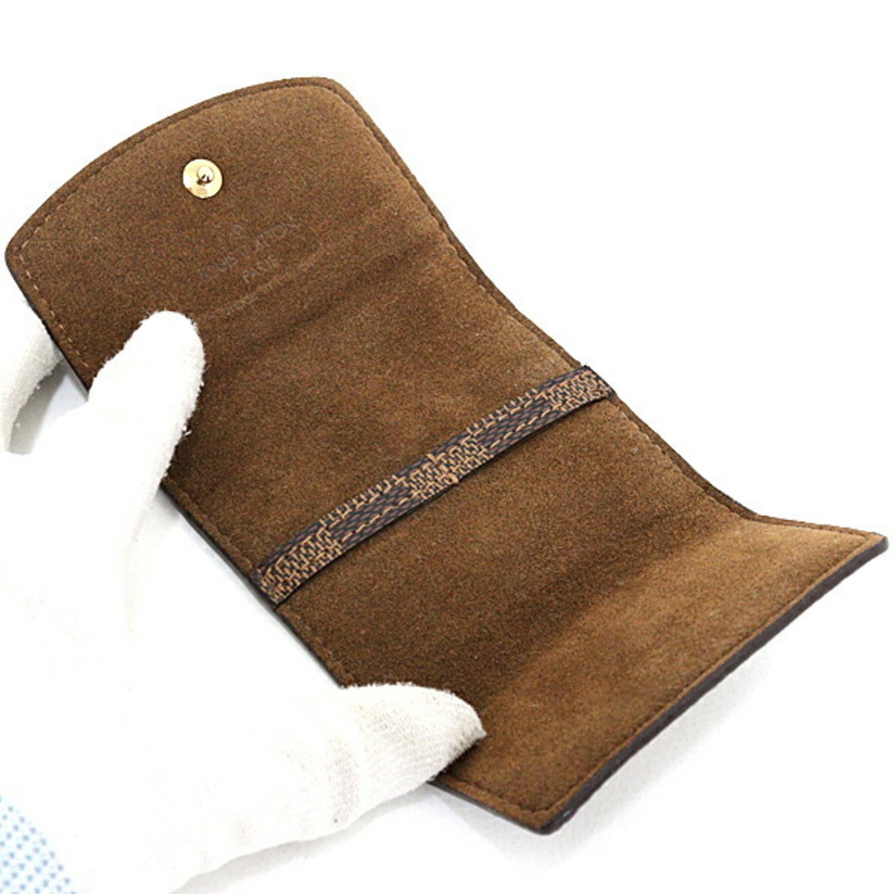 Louis Vuitton Cufflinks Case Damier Ebene