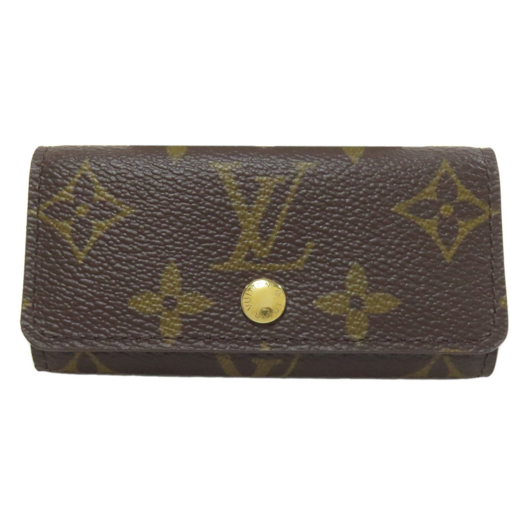 Louis Vuitton Multicle 4 Key Case Monogram Canvas LOUIS VUITTON