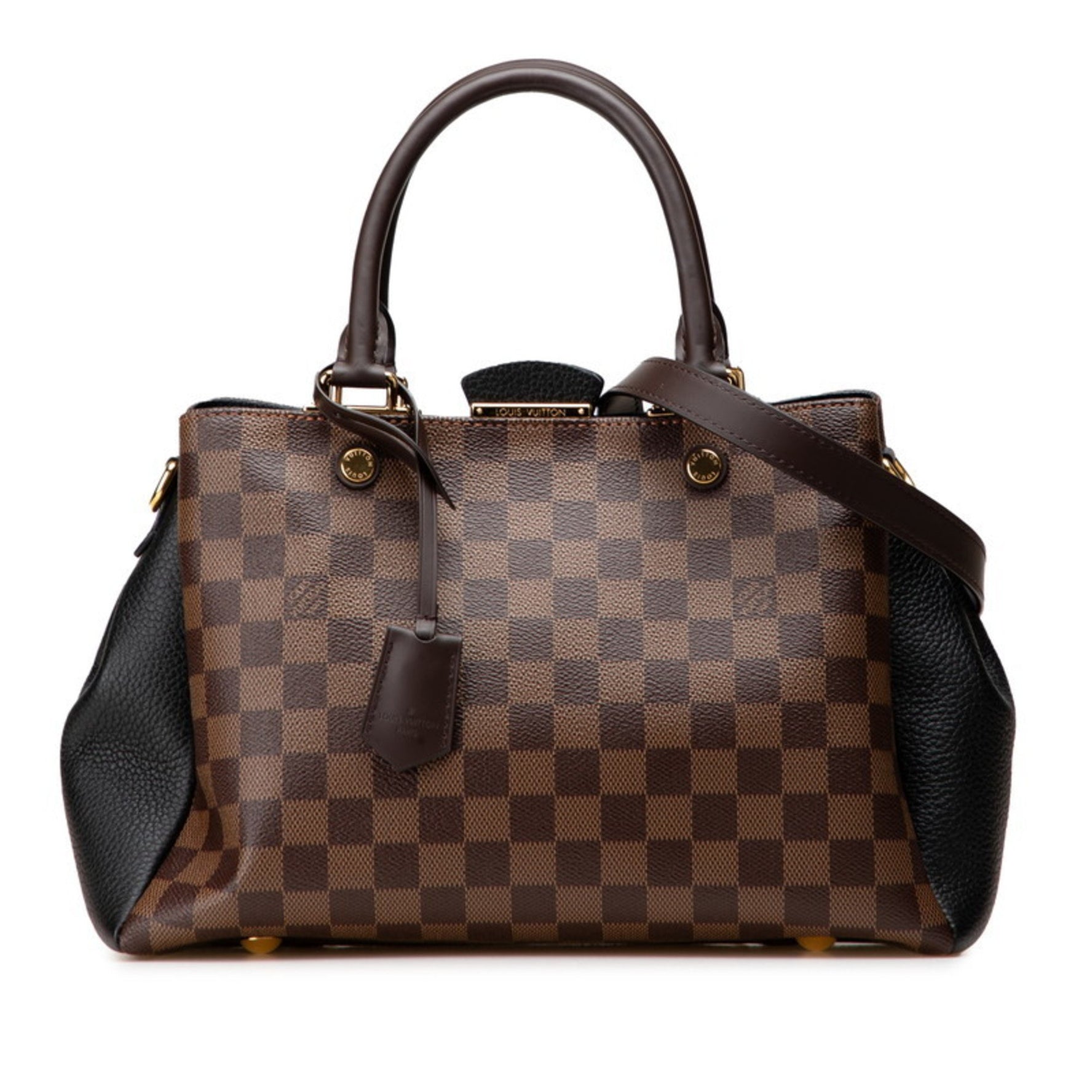 Louis Vuitton Damier Brittany Handbag/Shoulder Bag, 2-Way, N41673, Brown PVC Leather, Women's, LOUIS VUITTON