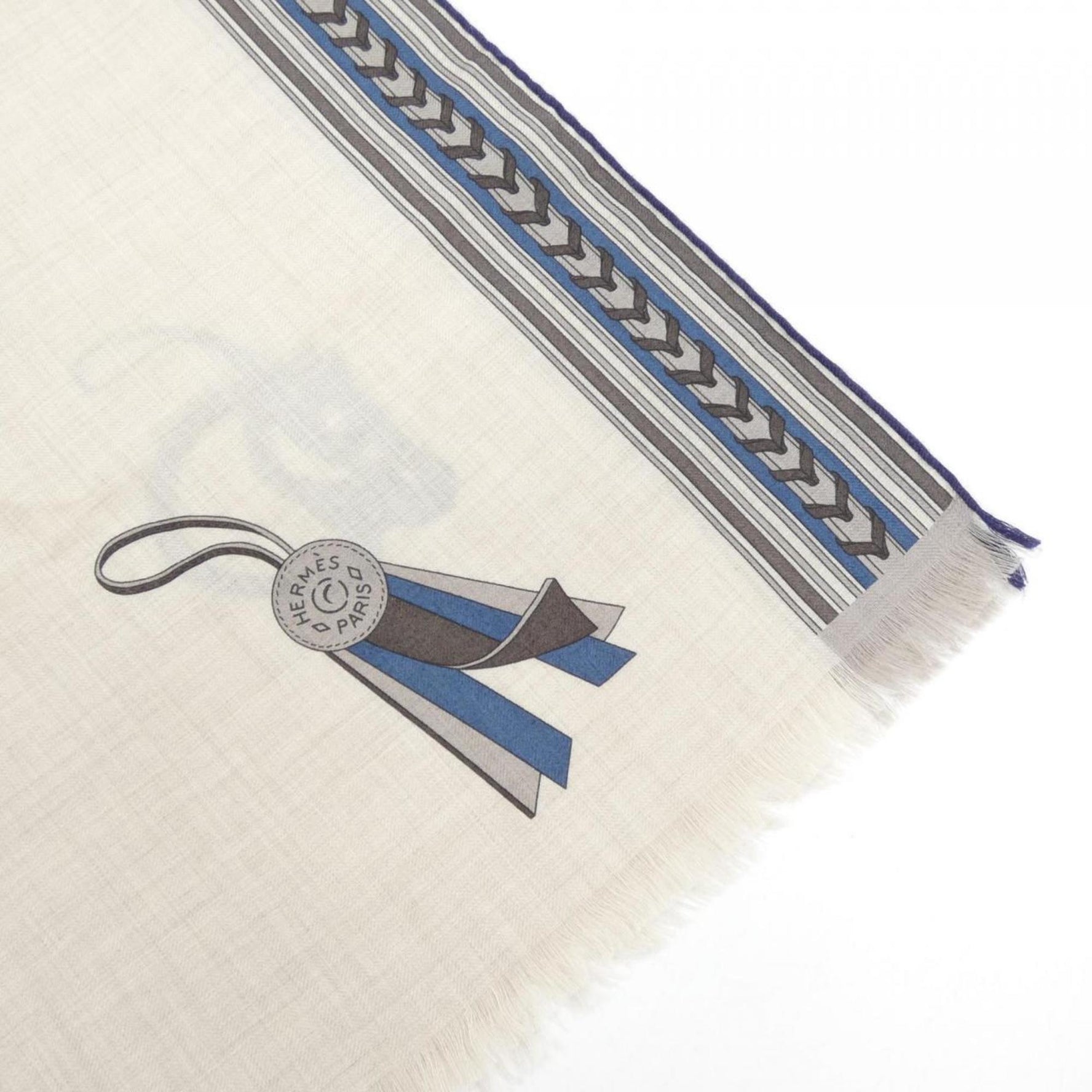 Hermès HERMES ET GRIS Rectangle Scarf/Stole