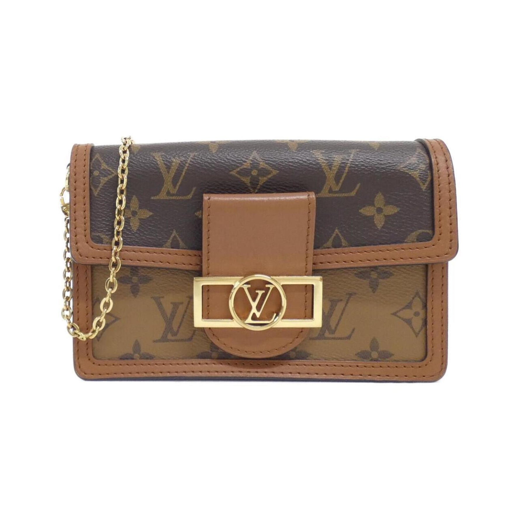 Louis Vuitton Monogram Portefeuille Dauphine Chain Wallet