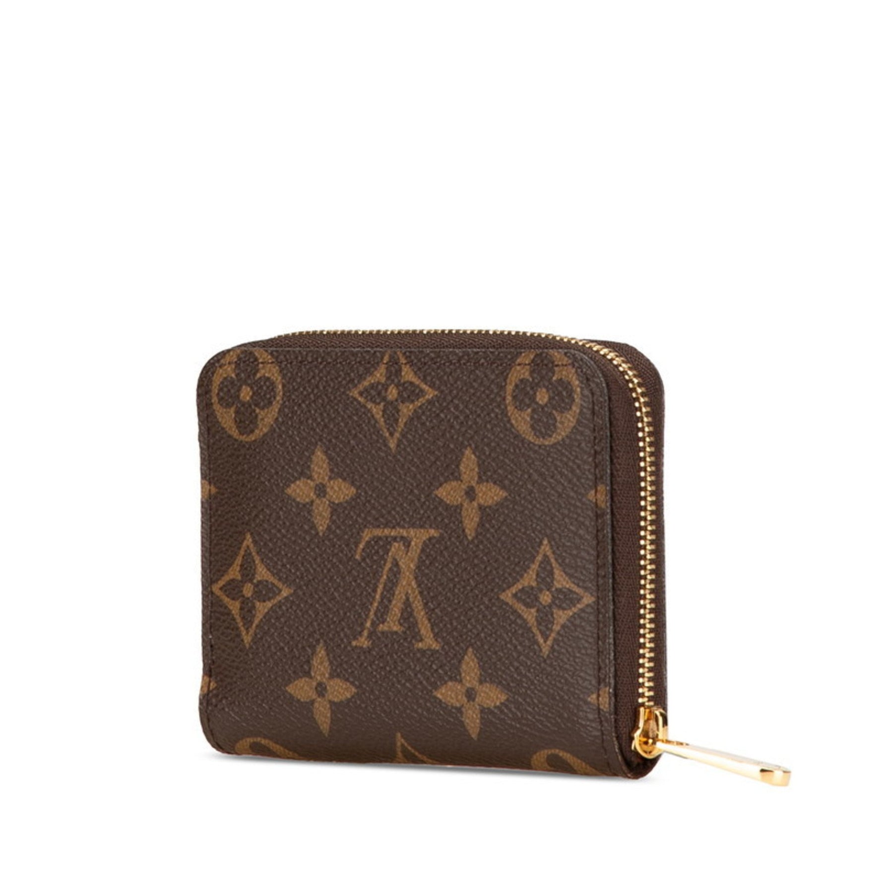 Louis Vuitton Monogram Zippy Coin Purse Case PVC Leather