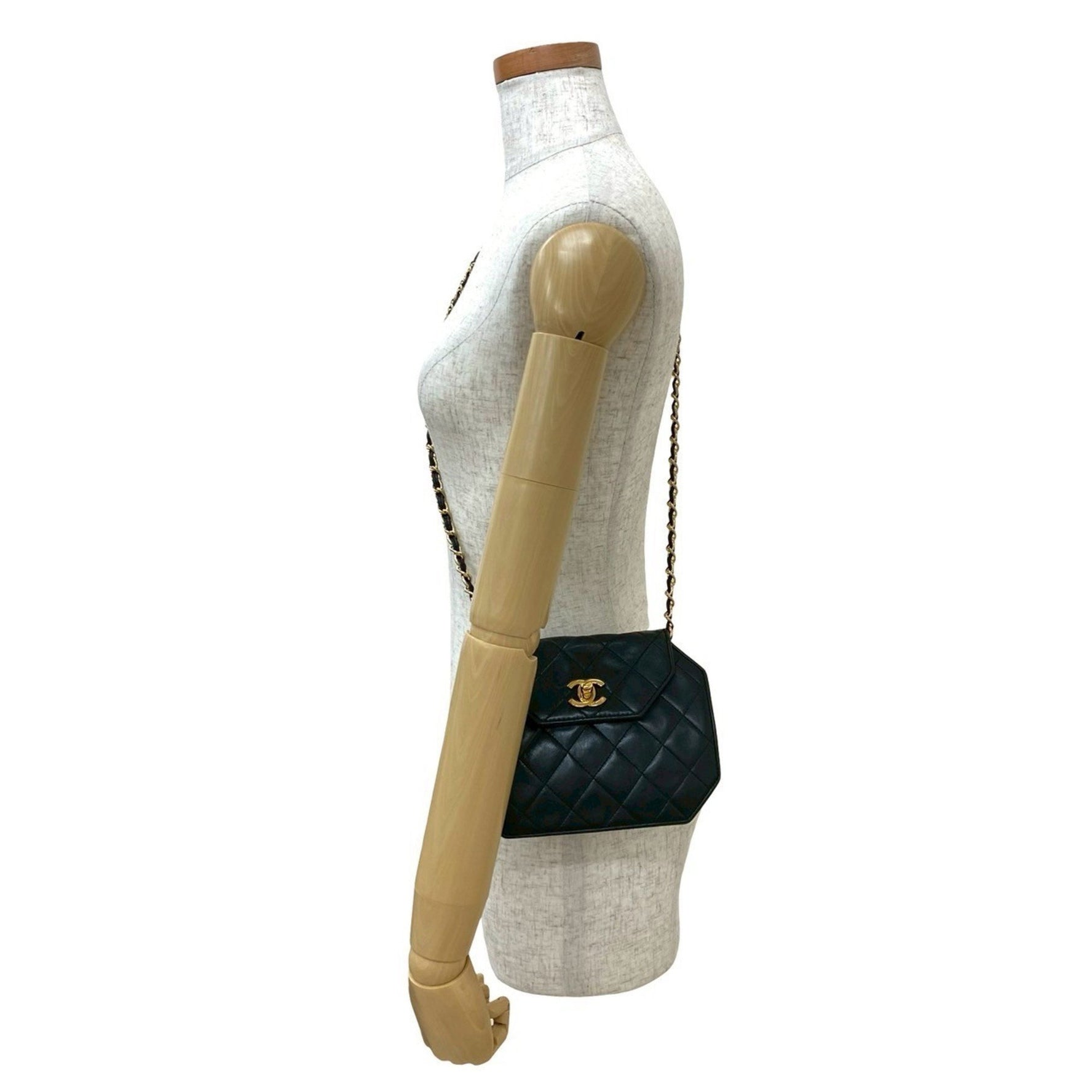 CHANEL Matelasse Octagon Lambskin Chain Mini Shoulder Bag, 07971