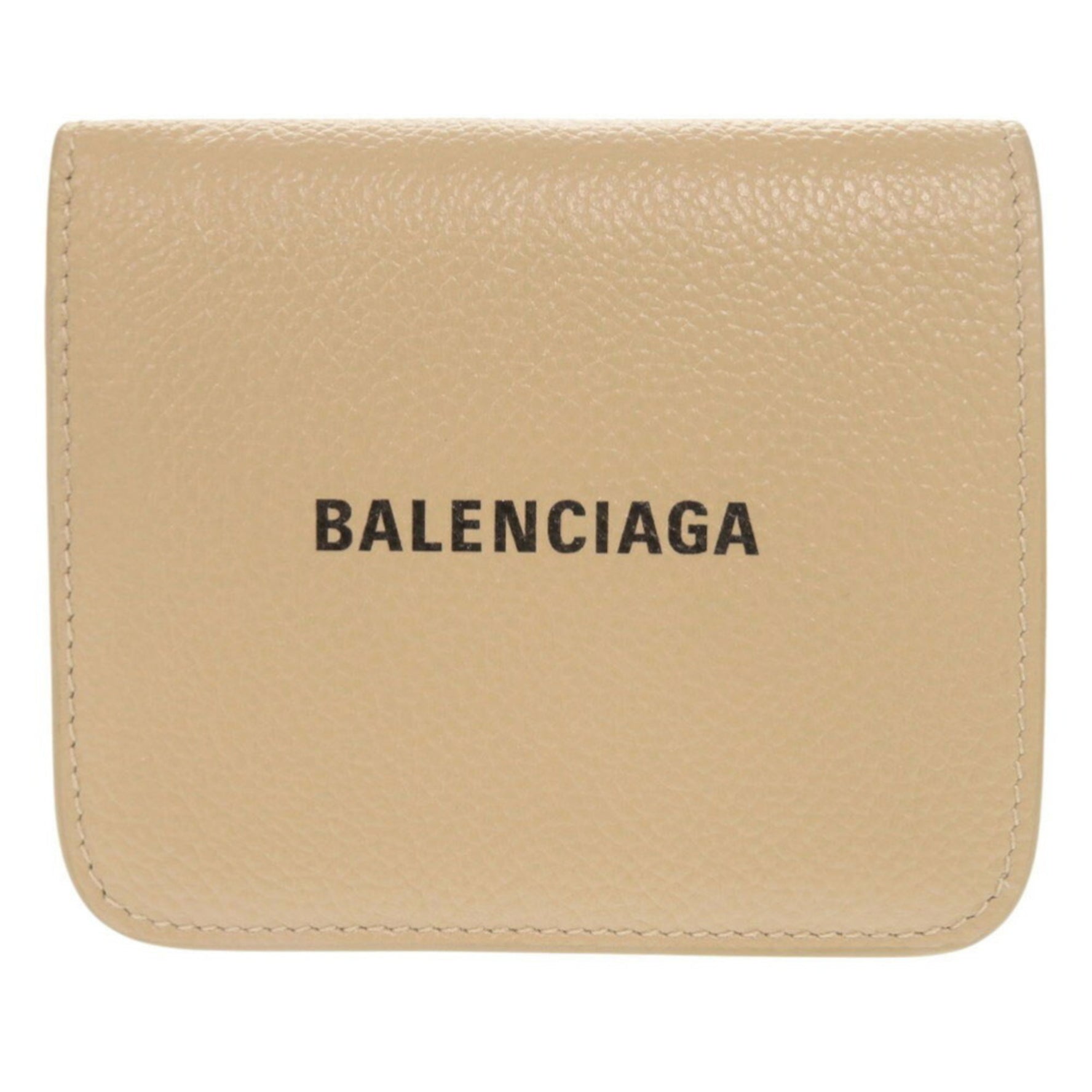 Like new Balenciaga leather compact bi-fold wallet