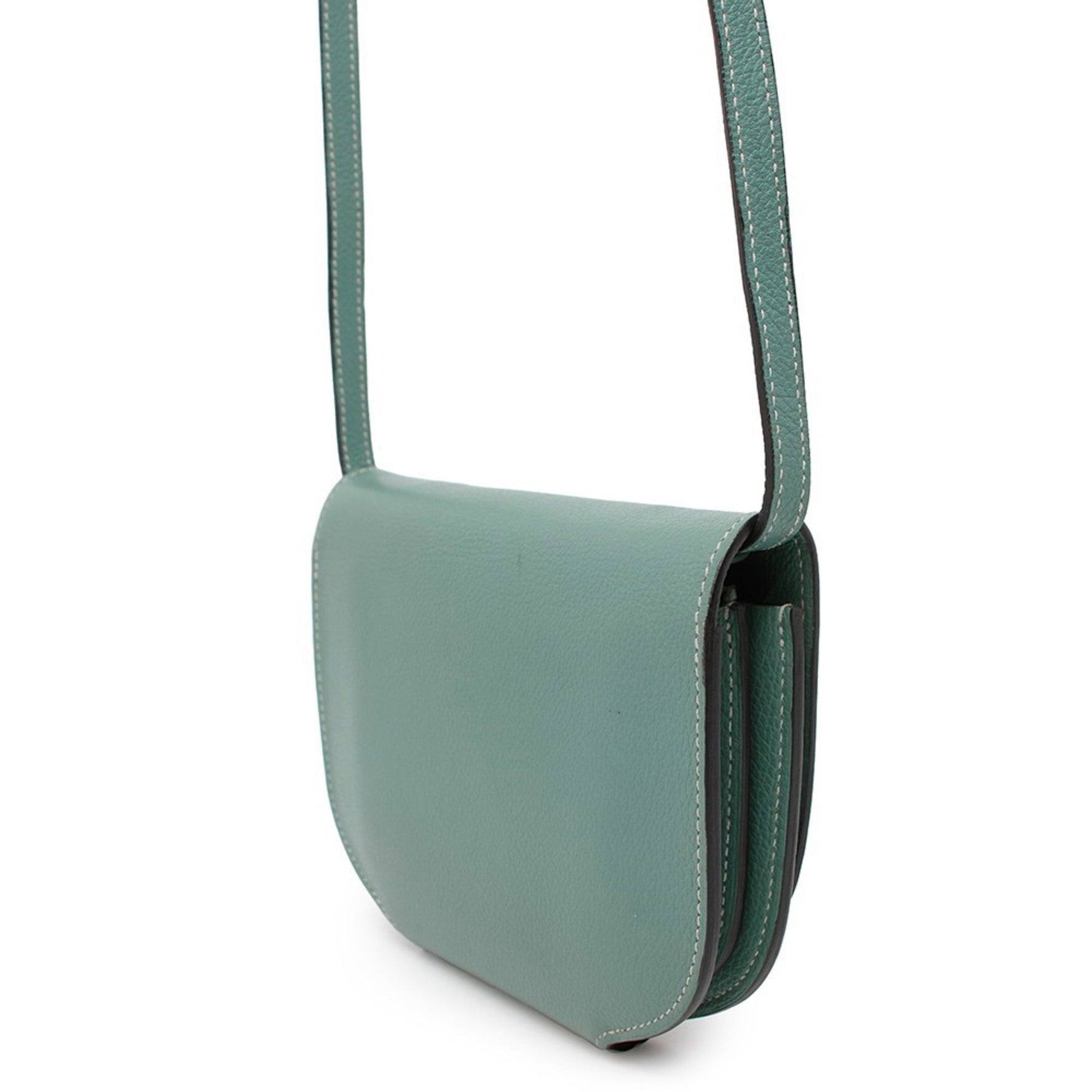 Hermes Hermès Mini Convoyeur Shoulder Bag in Blue Evercolor with R Stamp