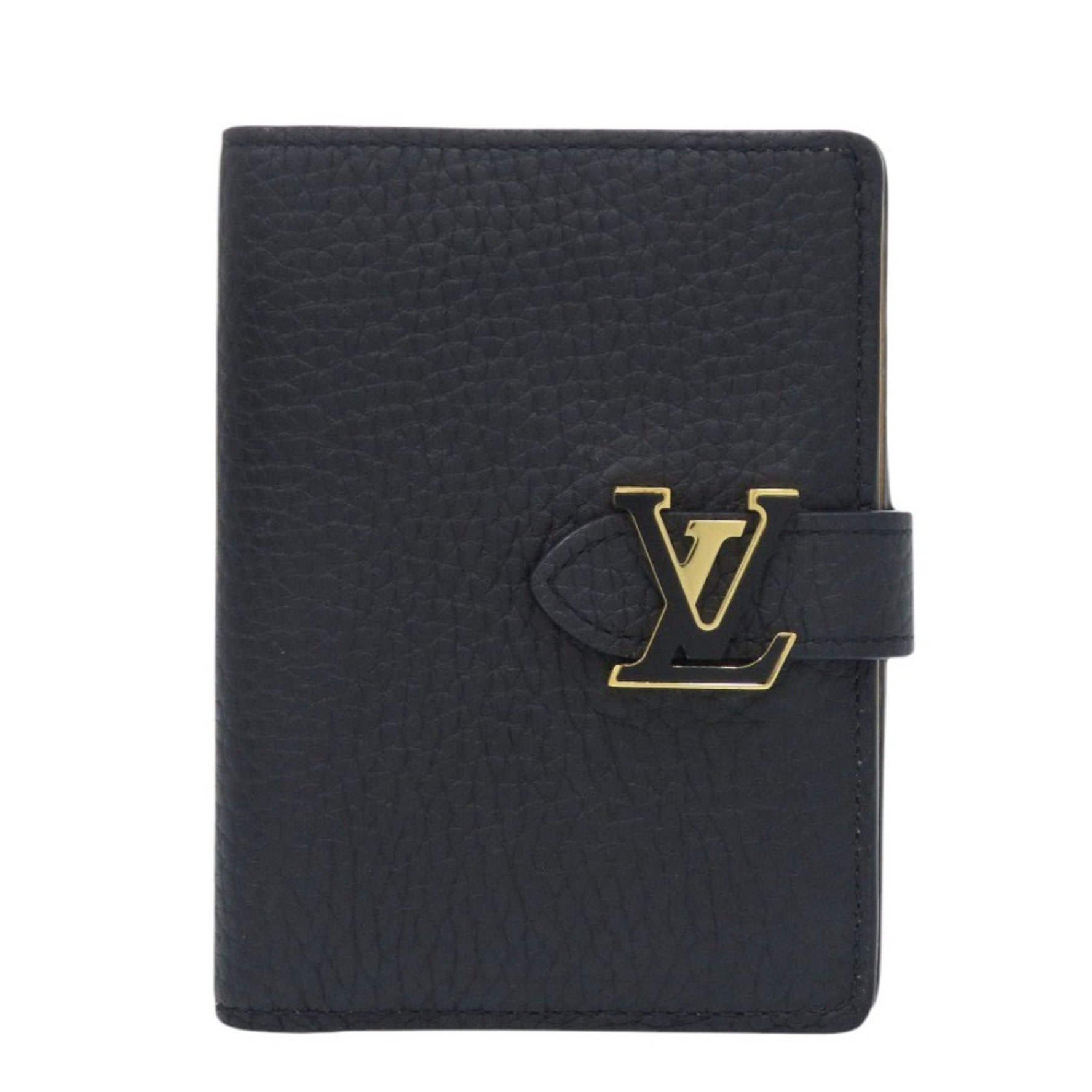 Like new Louis Vuitton Capucines Compact Vertical Taurillon Leather Bi-fold Wallet 0522 LOUIS VUITTON