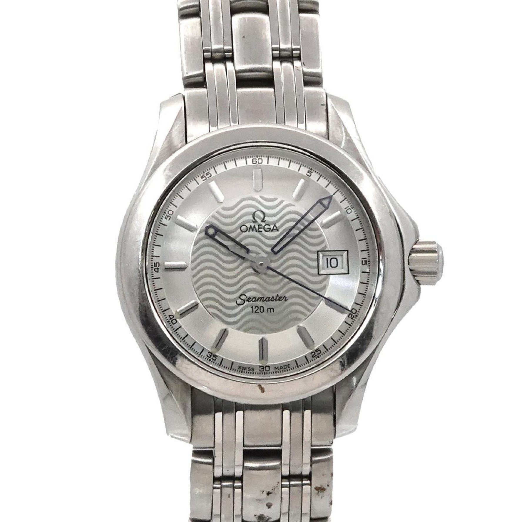 OMEGA Seamaster 120 2571 31 Women's Watch with Date Display, Silver Quartz Movement