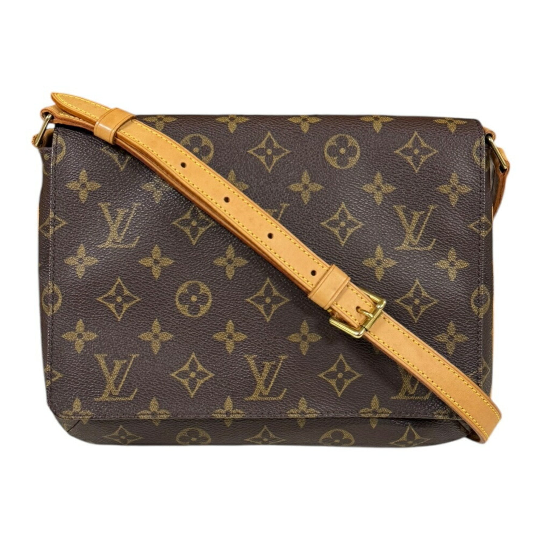 Louis Vuitton Musette Tango Monogram Shoulder Bag Canvas M51257 Brown Women's LOUIS VUITTON