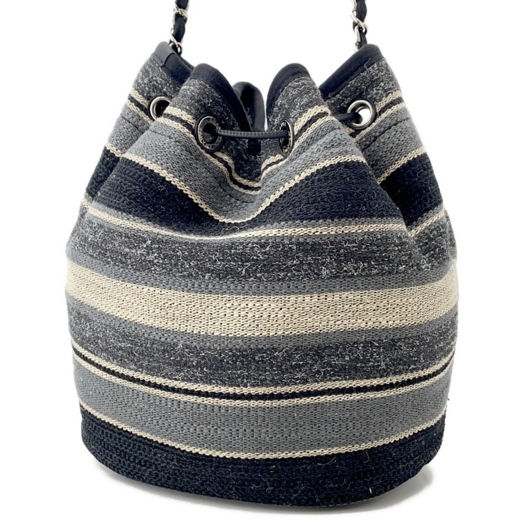 CHANEL Deauville Shoulder Bag Black