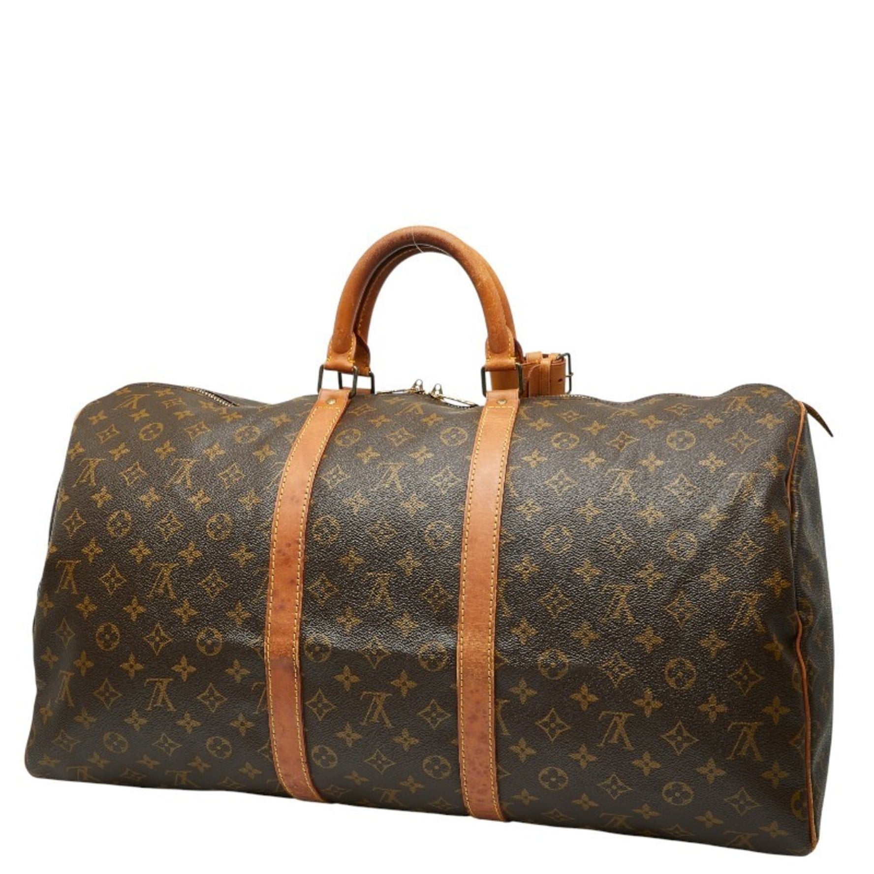 Louis Vuitton Monogram Keepall 55 Travel Bag/Boston Bag Leather LOUIS VUITTON