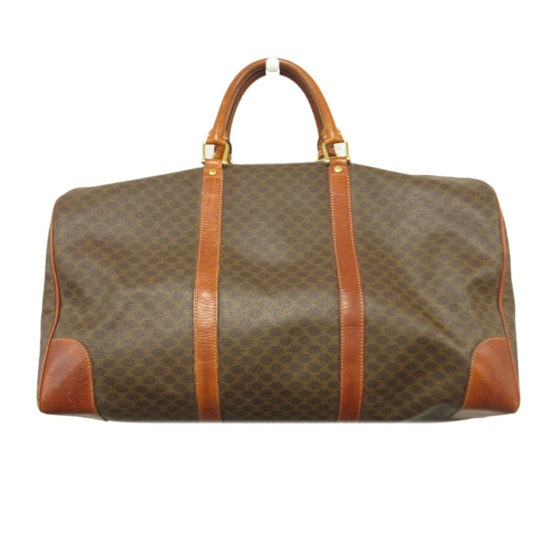 CELINE Old Macadam Boston Hand Bag Triomphe Vintage Men's