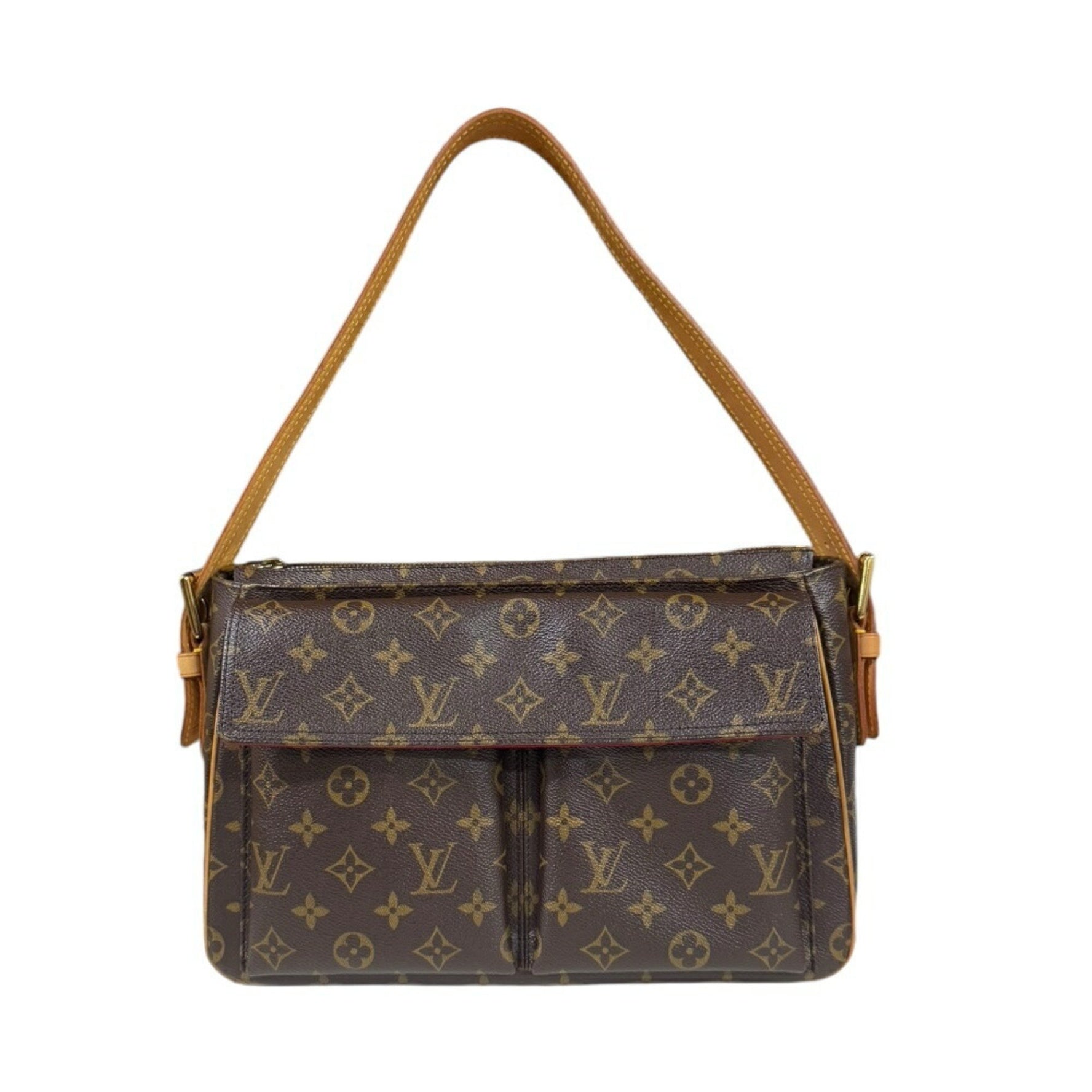 Louis Vuitton Vivacite GM Monogram Shoulder Bag Canvas M51163 Brown Women's LOUIS VUITTON