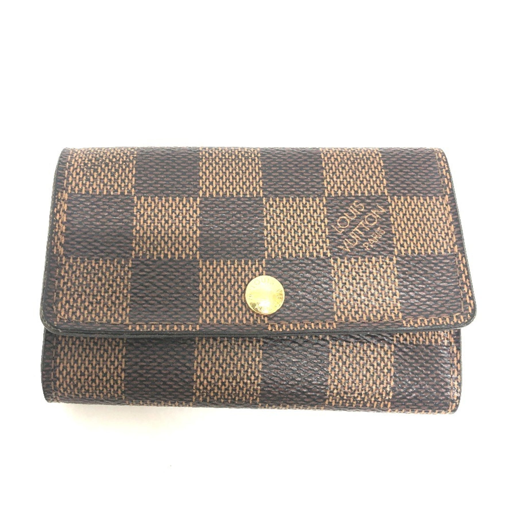 Louis Vuitton Multicle 6 case, small item, key Damier canvas, men's, ebene, brown