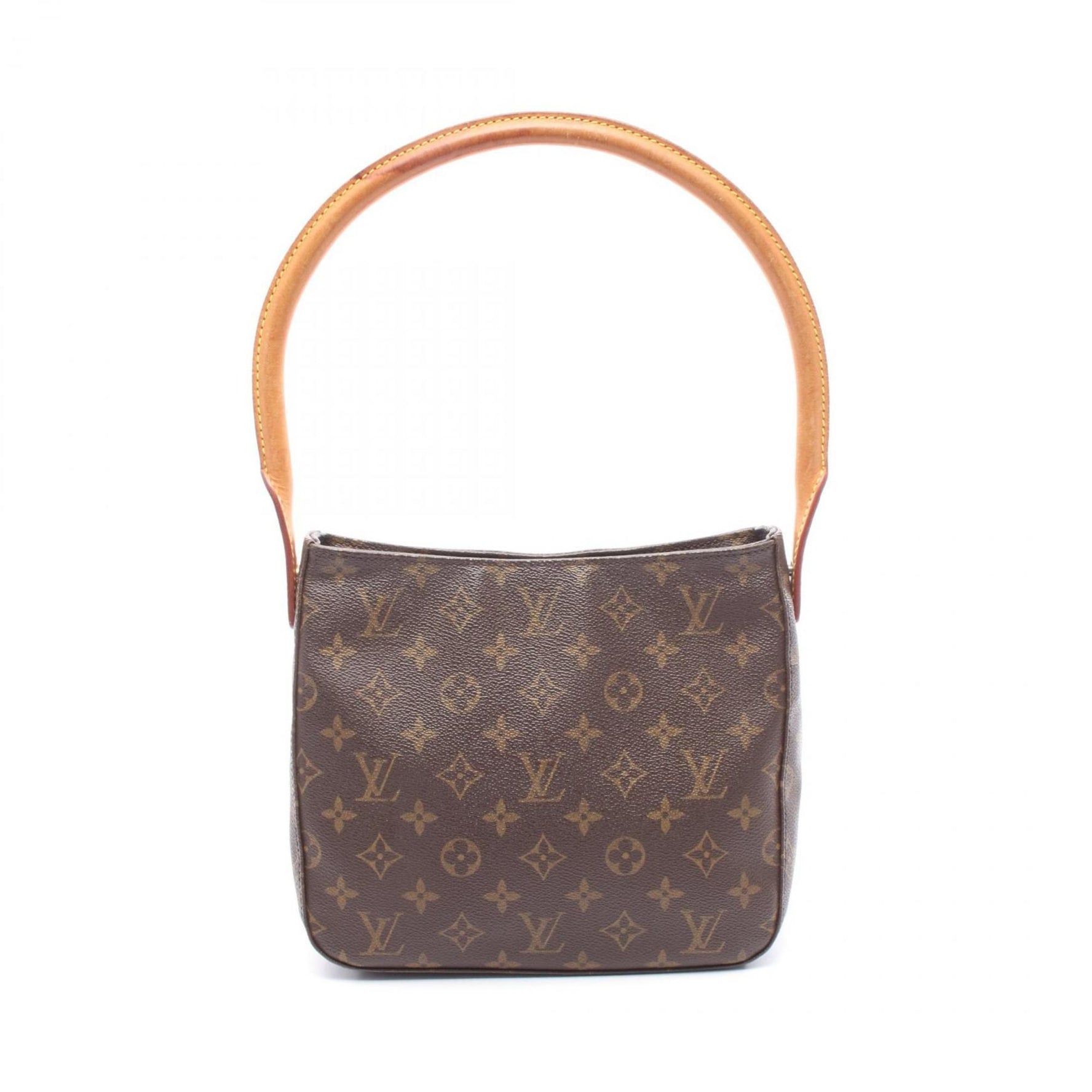 Louis Vuitton Looping MM Shoulder Bag Coated Canvas Leather Monogram