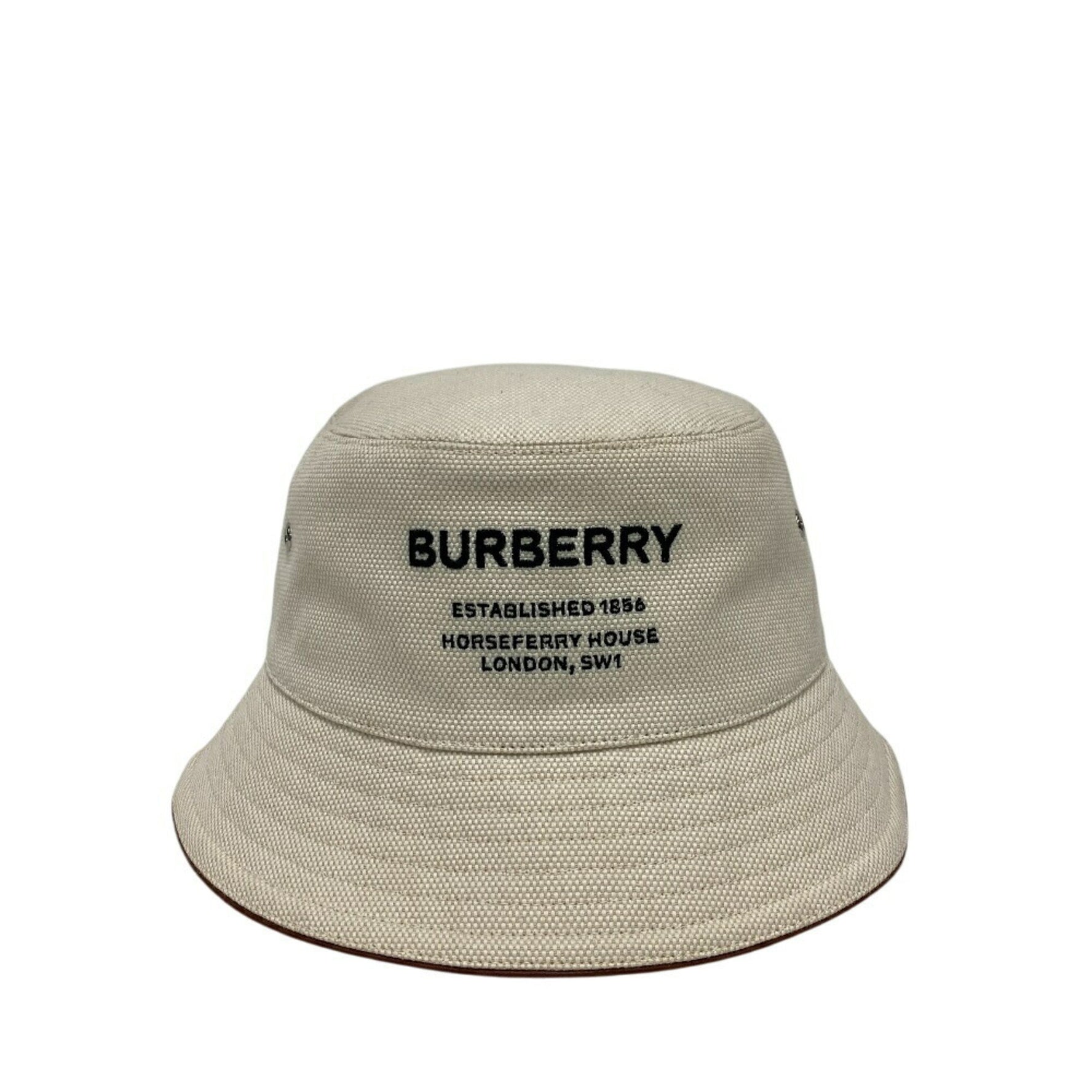 BURBERRY Horseferry Bucket Hat, Beige, Unisex
