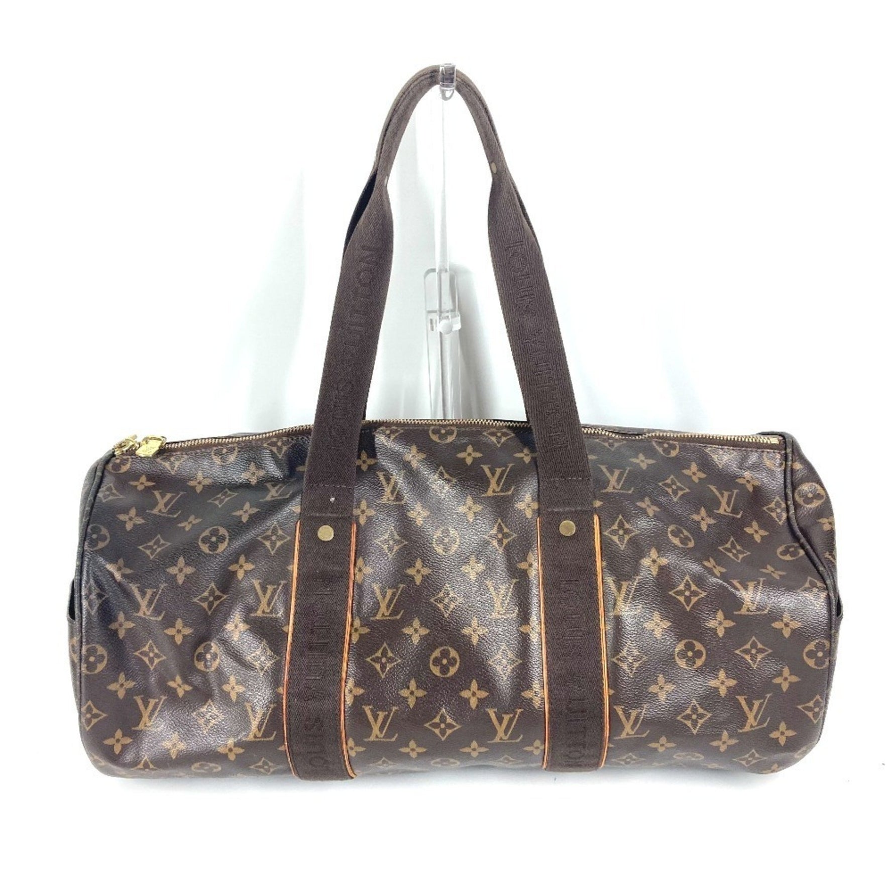 Louis Vuitton Monogram Sporty Bobur Sports Bag Shoulder Handbag Boston Canvas Men's