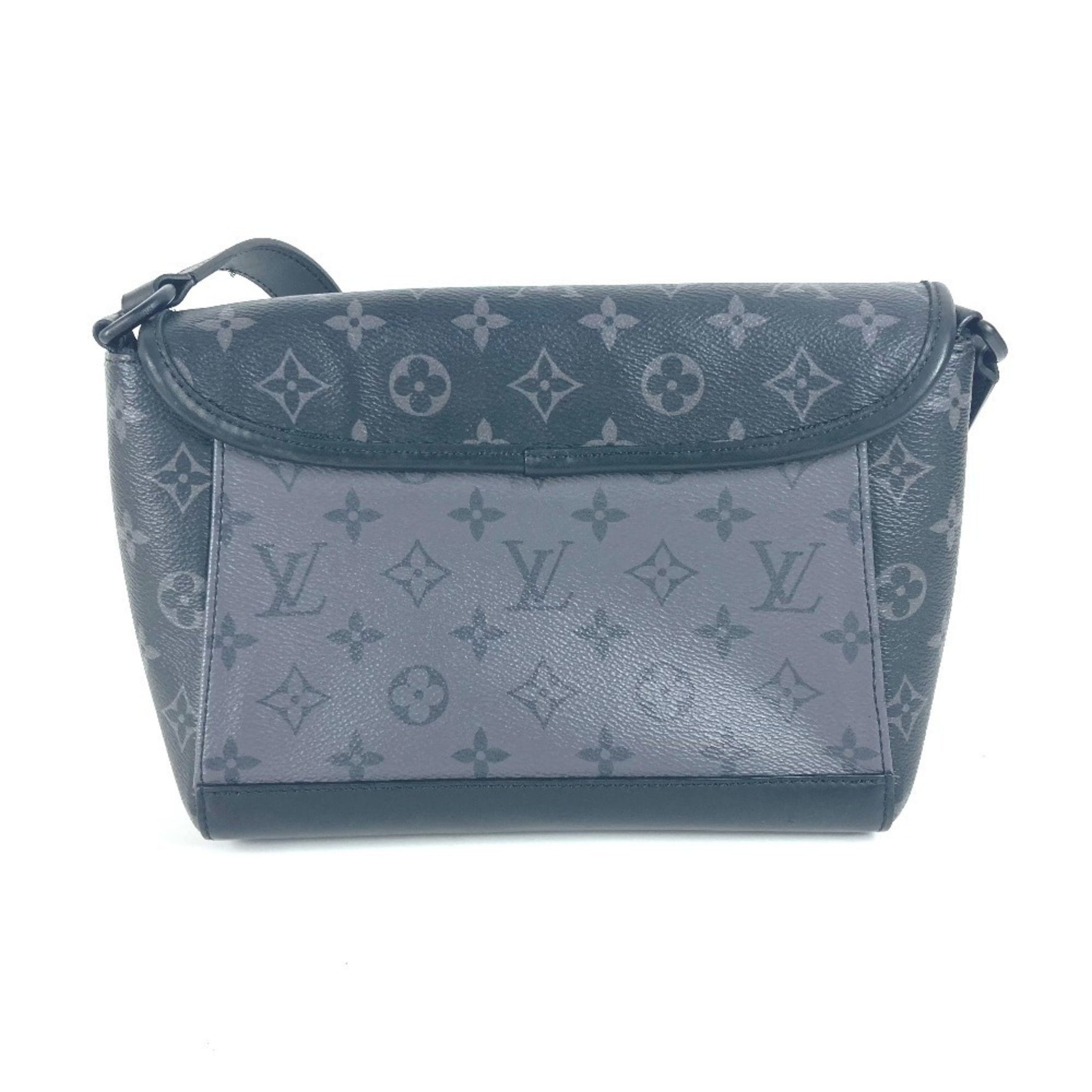 Louis Vuitton Monogram Eclipse Pulse Messenger Bag Crossbody Flap Shoulder Canvas Men's