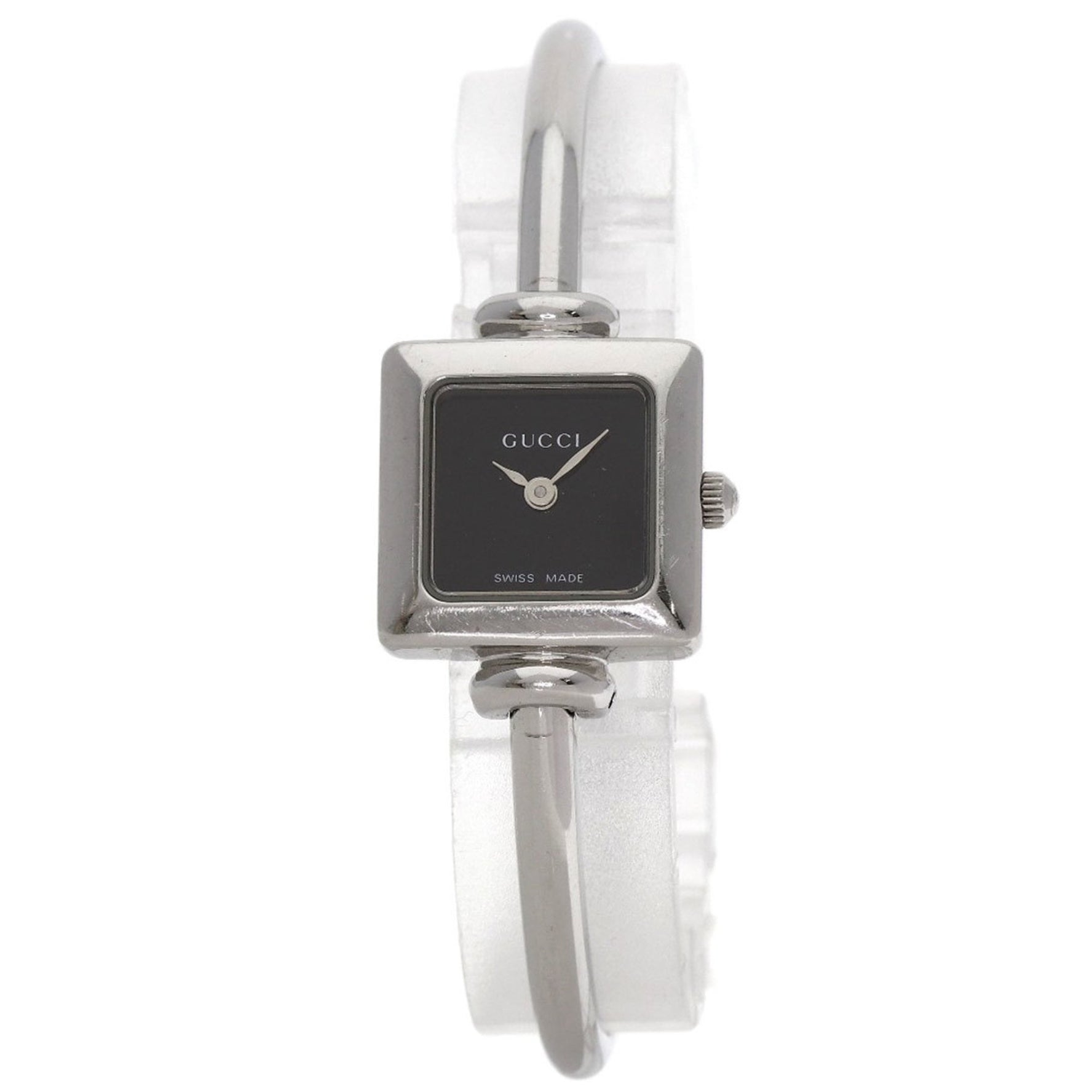 Gucci Square Face Bangle Watch in Stainless Steel/SS