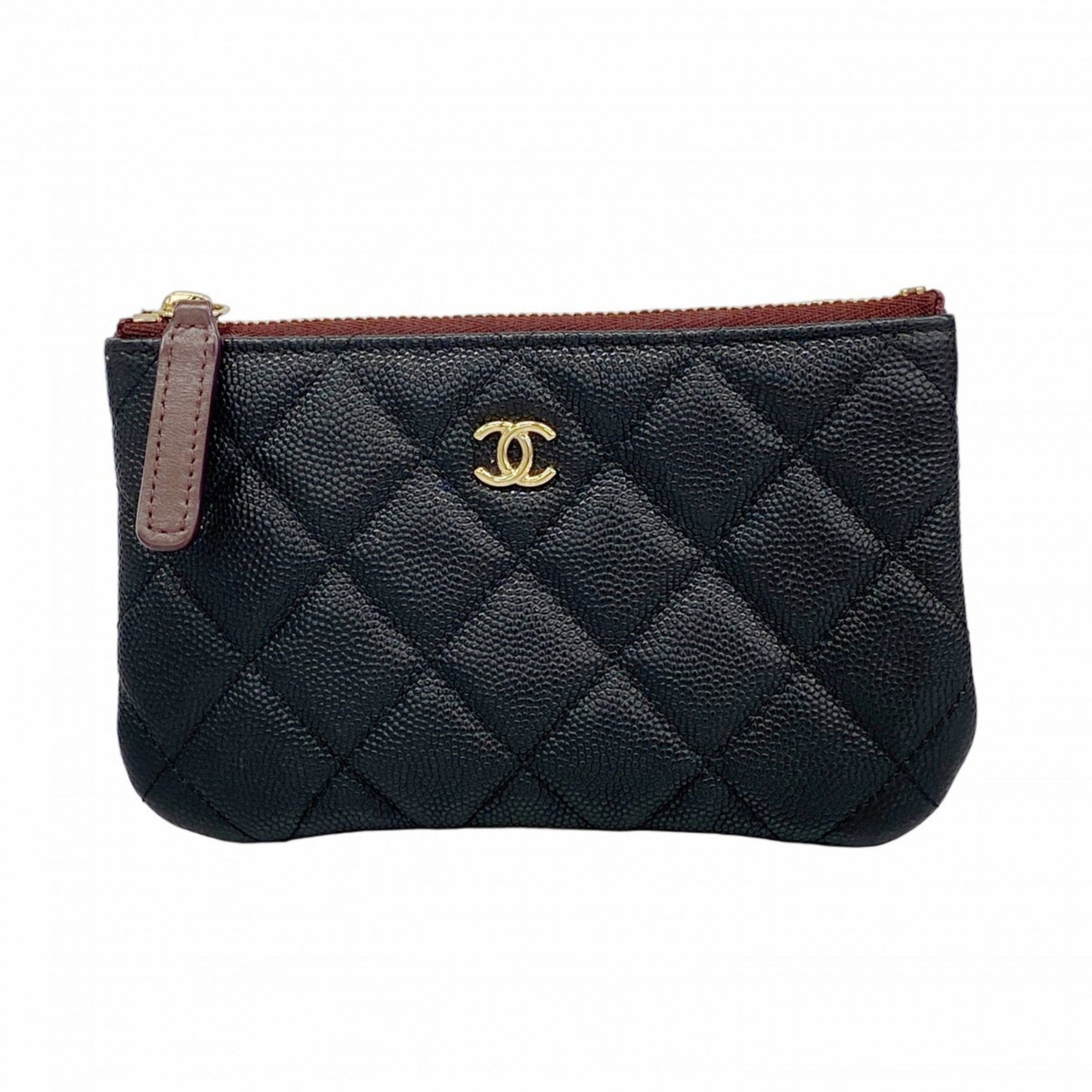 Chanel Matelasse Pouch, Caviar Skin