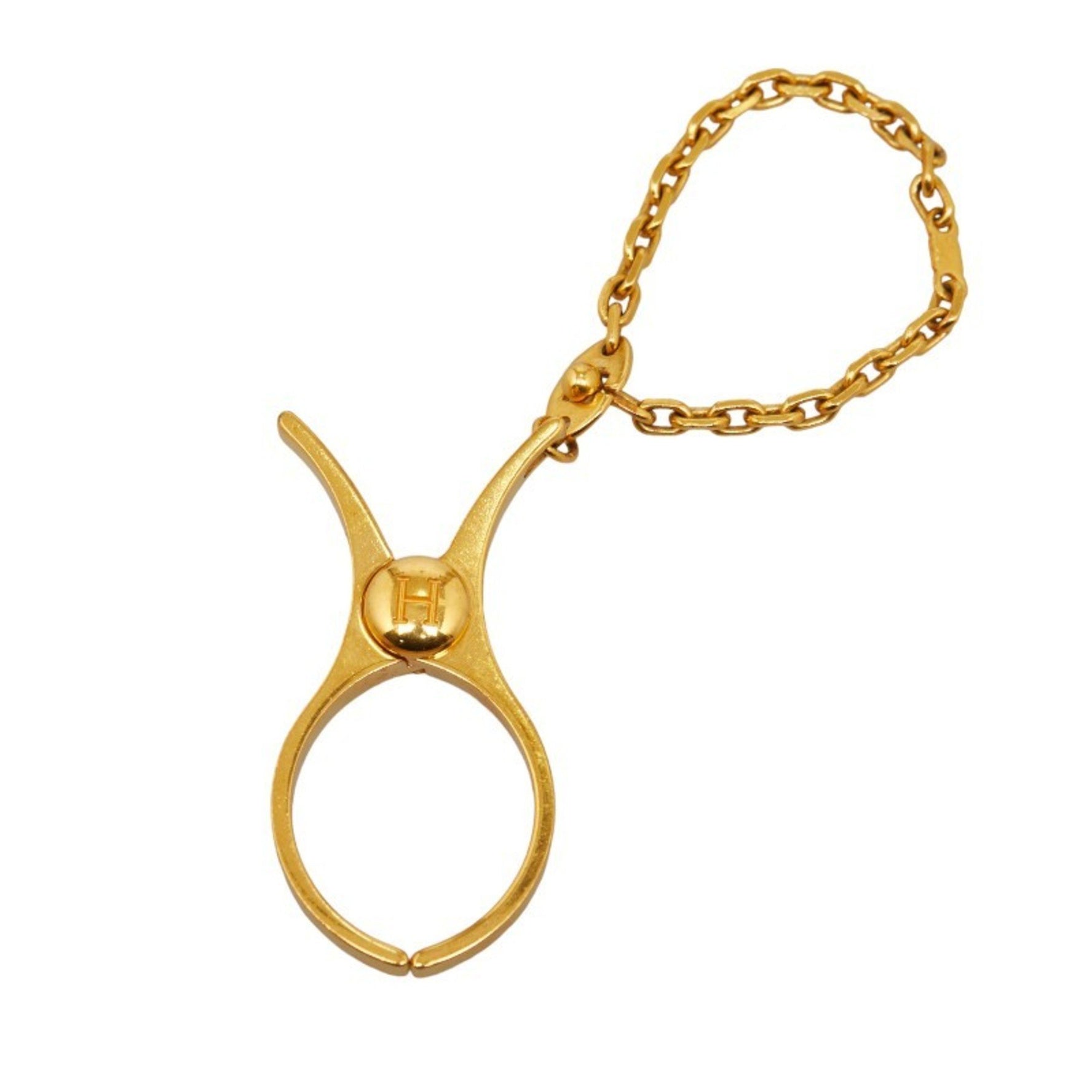 Hermes Filloux Glove Holder Gold Plated Women's HERMES