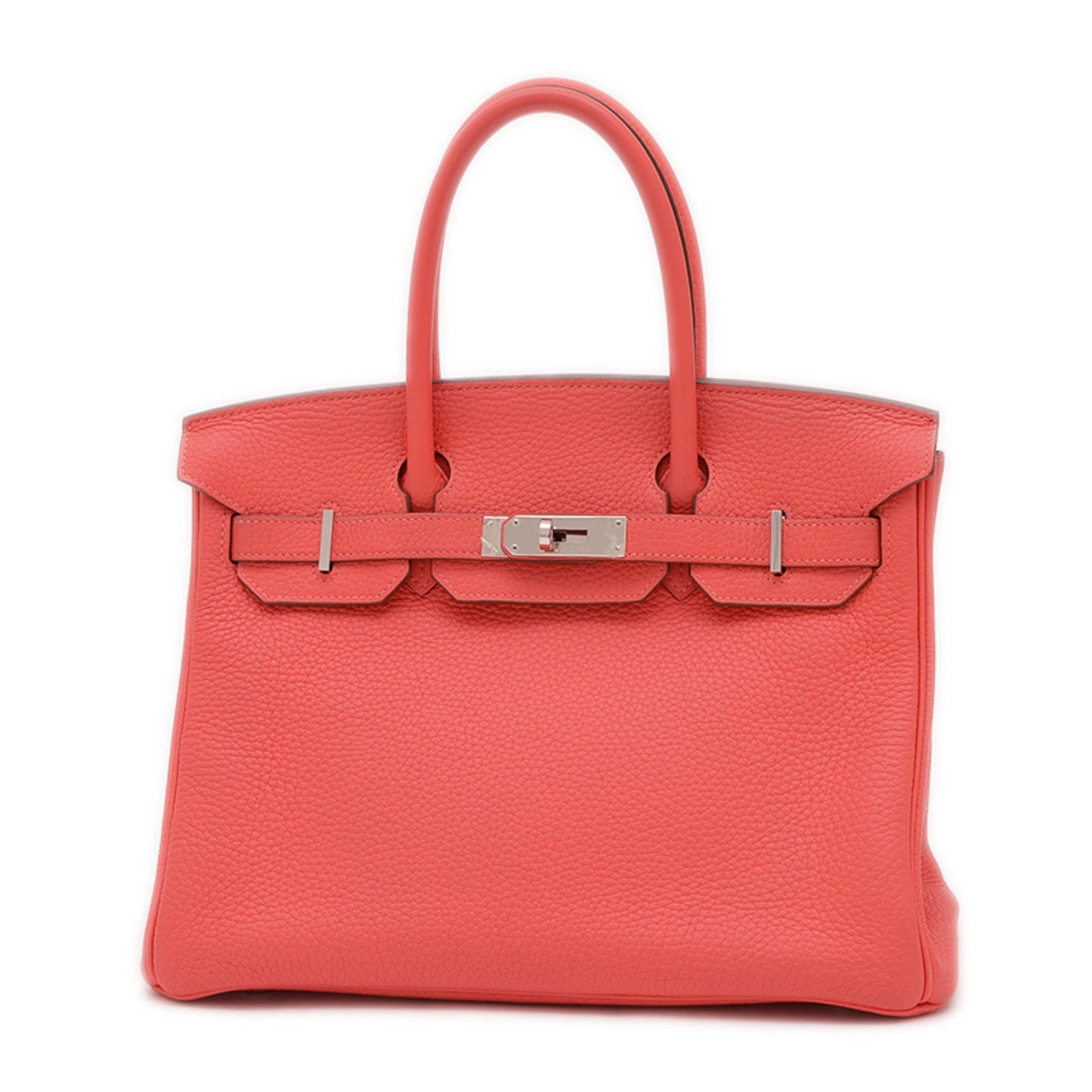 Hermes Birkin 30 handbag, Taurillon, Rose Jaipur, silver hardware, R stamp