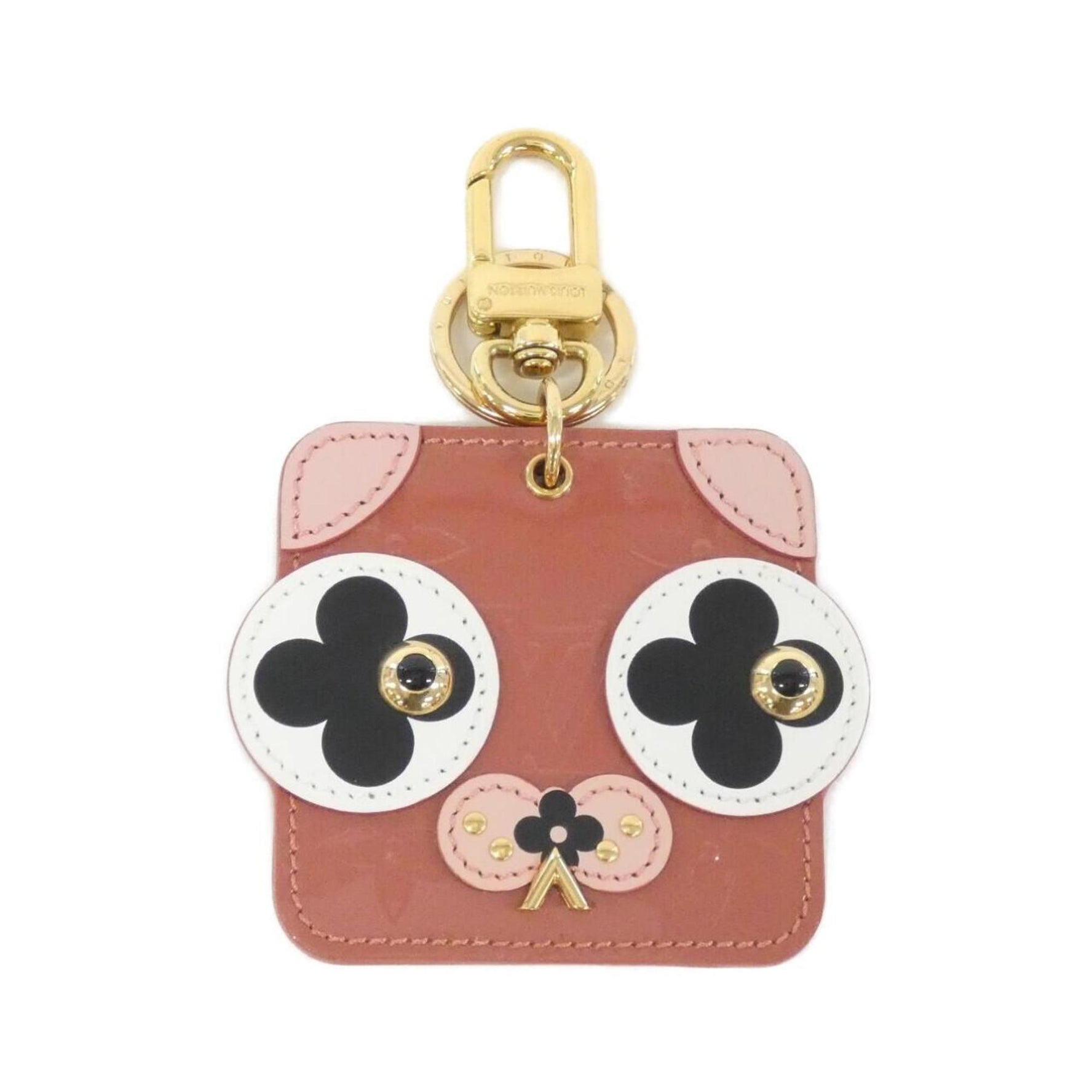 Louis Vuitton Vernis Porte Cle Animal Face M68217 Keyring
