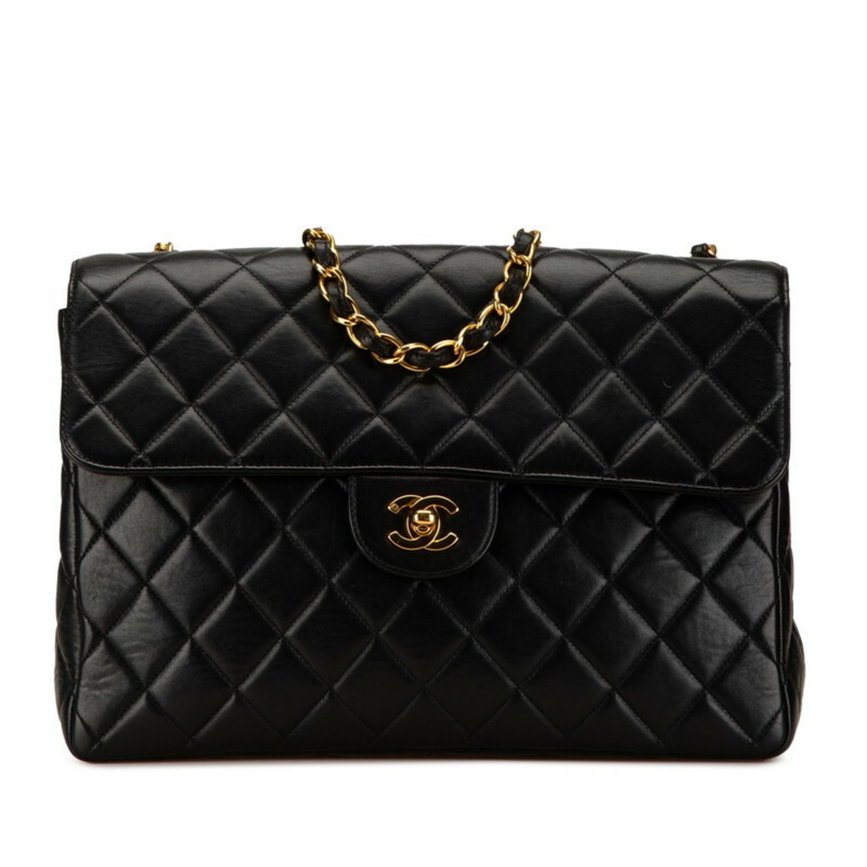 Chanel Matelasse 30 Coco Mark Chain Shoulder Bag Lambskin
