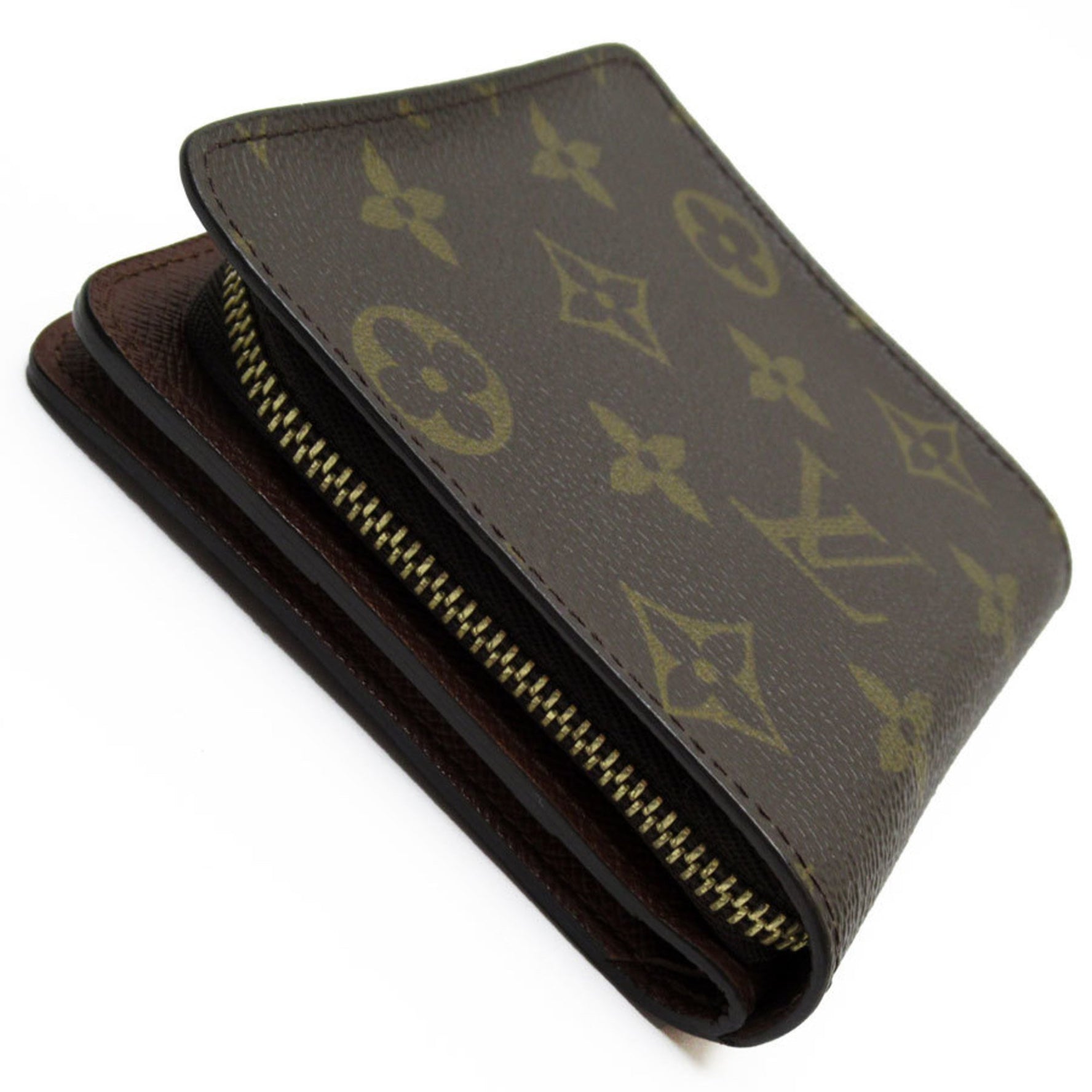 Louis Vuitton Bi-fold wallet Monogram Compact Zip Canvas Men's