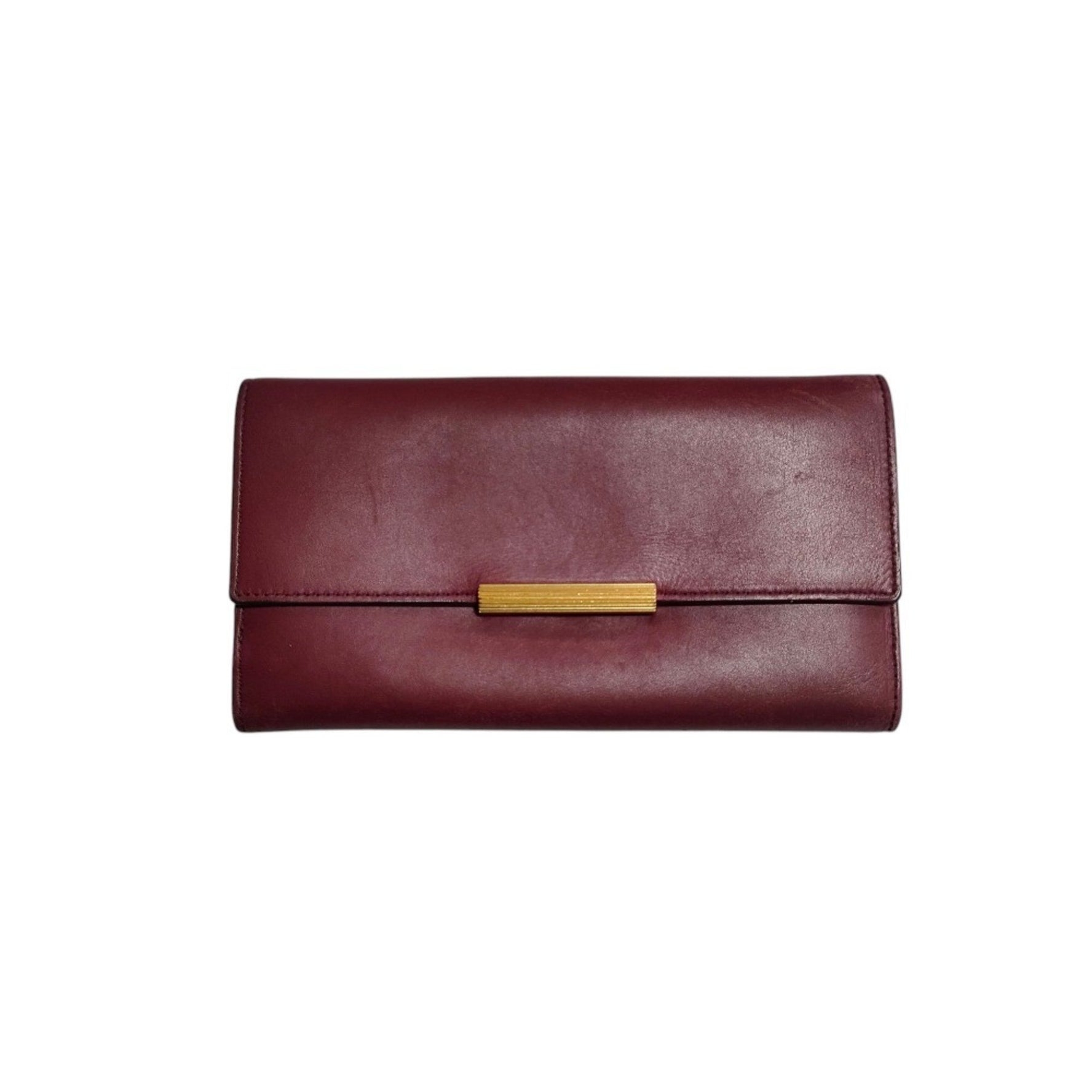 BOTTEGA VENETA French Calfskin Continental Long Wallet, Tri-fold, with Box
