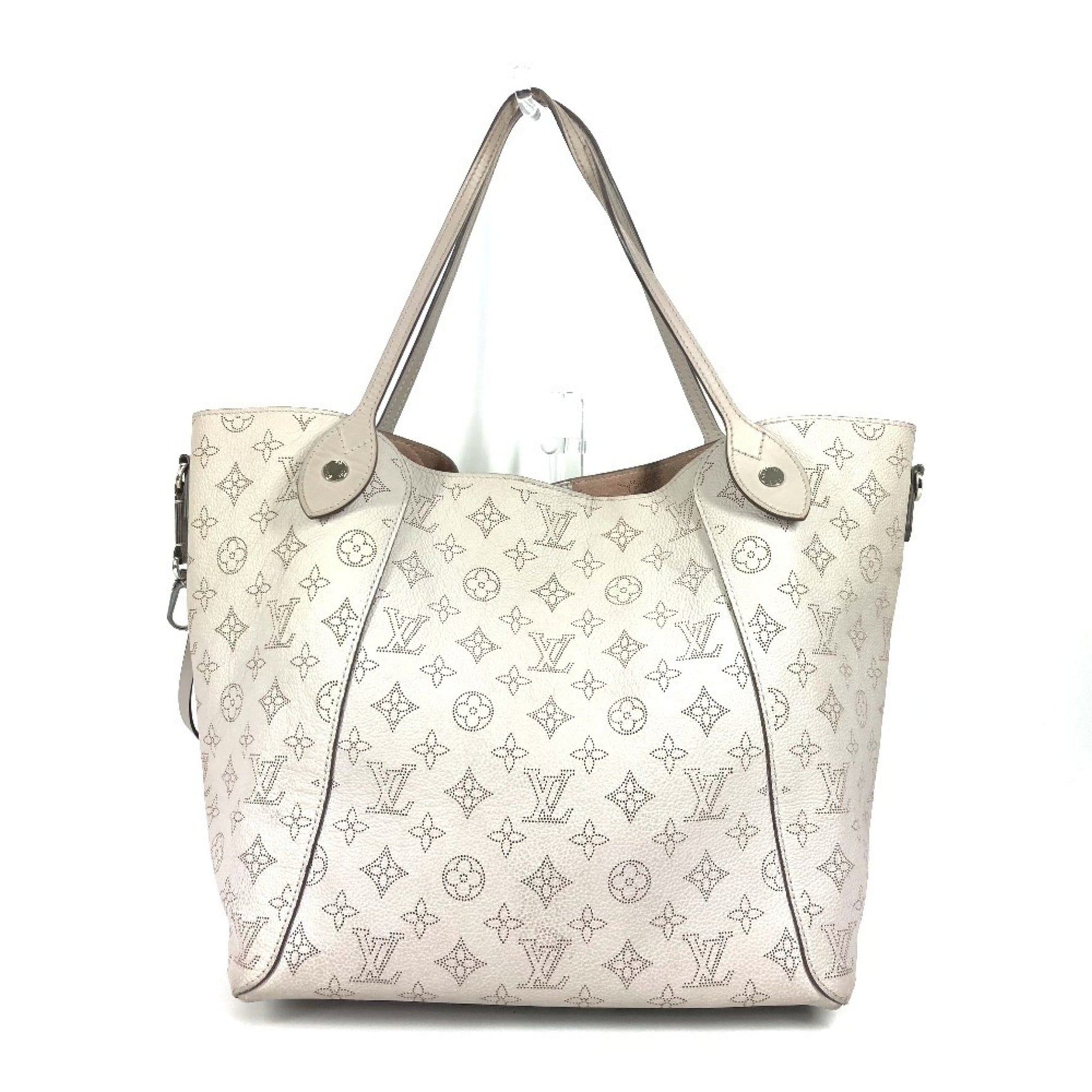 Louis Vuitton Monogram Mahina Hina MM Tote bag Shoulder with pouch leather Bloom Greige